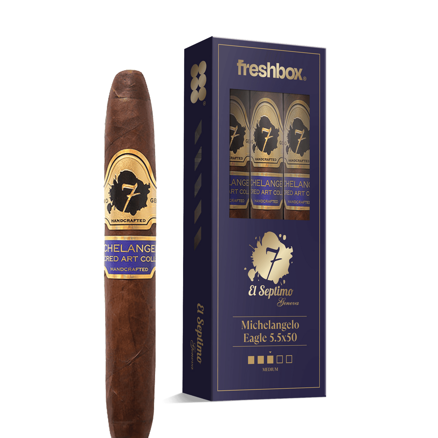 El Septimo Michelangelo Eagle 5.5x50 FreshBox | 3-Pack