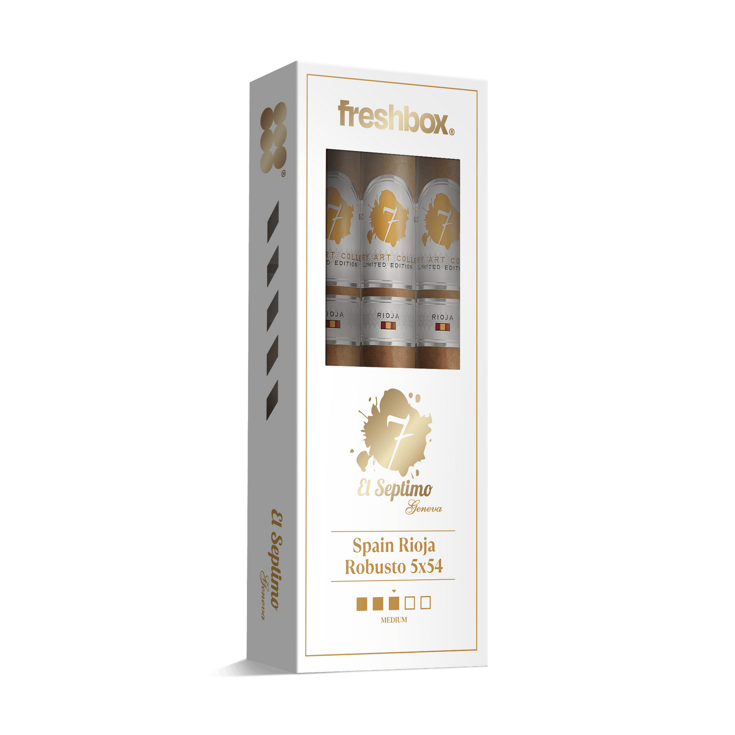El Septimo Spain Rioja Robusto 5x54 FreshBox | 3-Pack