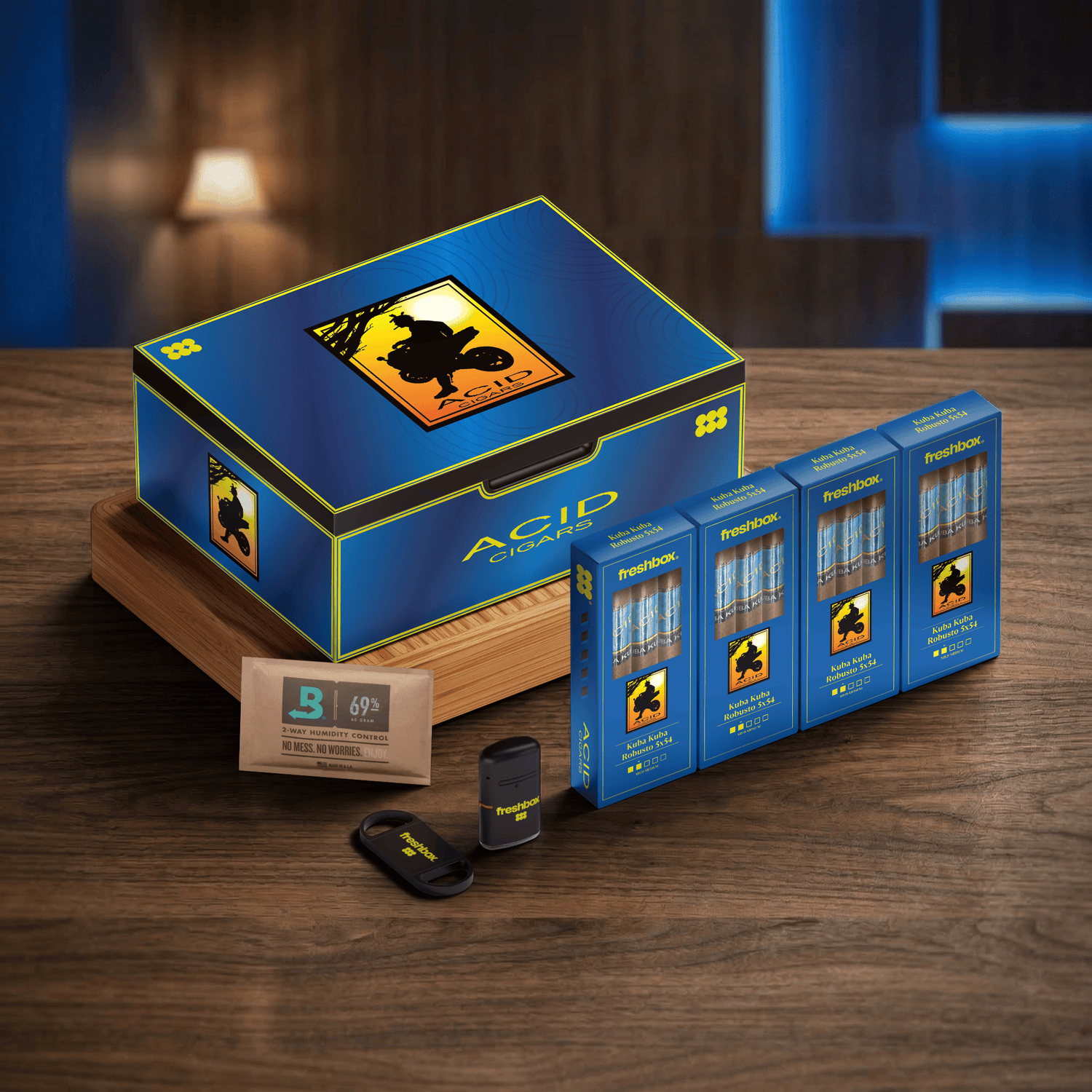 FreshBox™ ACID Blue Edition Humidor Starter Kit