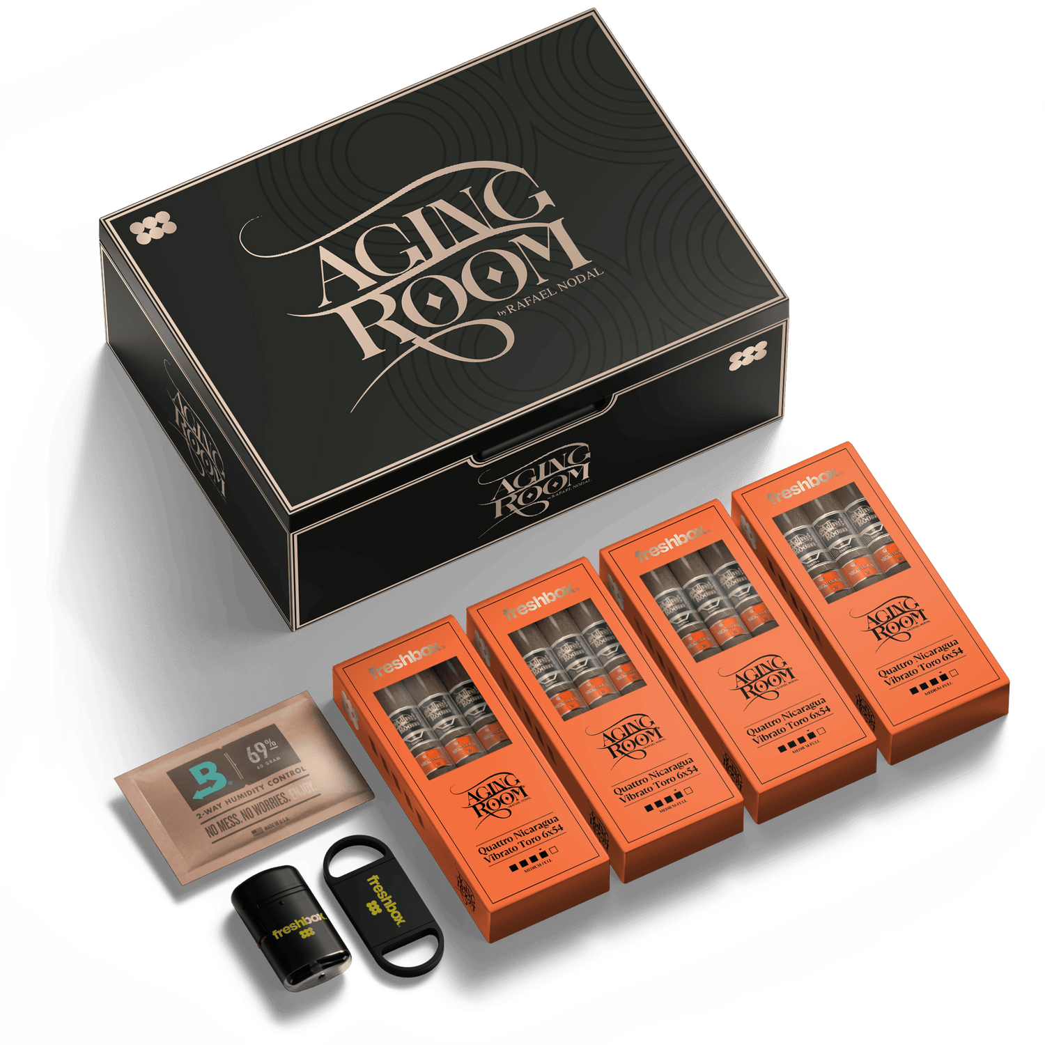 FreshBox™ Aging Room Edition Humidor Starter Kit