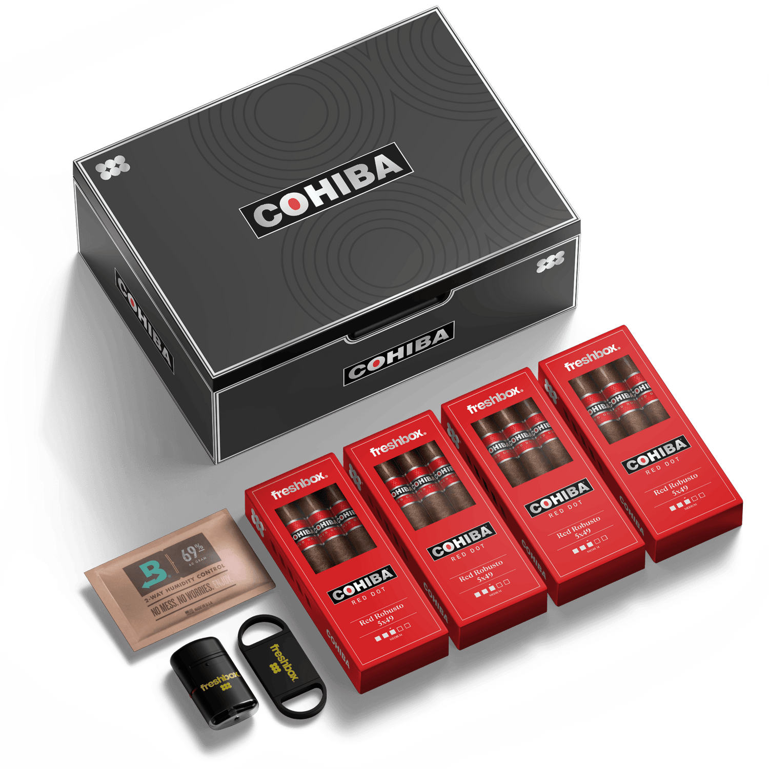 FreshBox™ Cohiba Black Edition Humidor Starter Kit