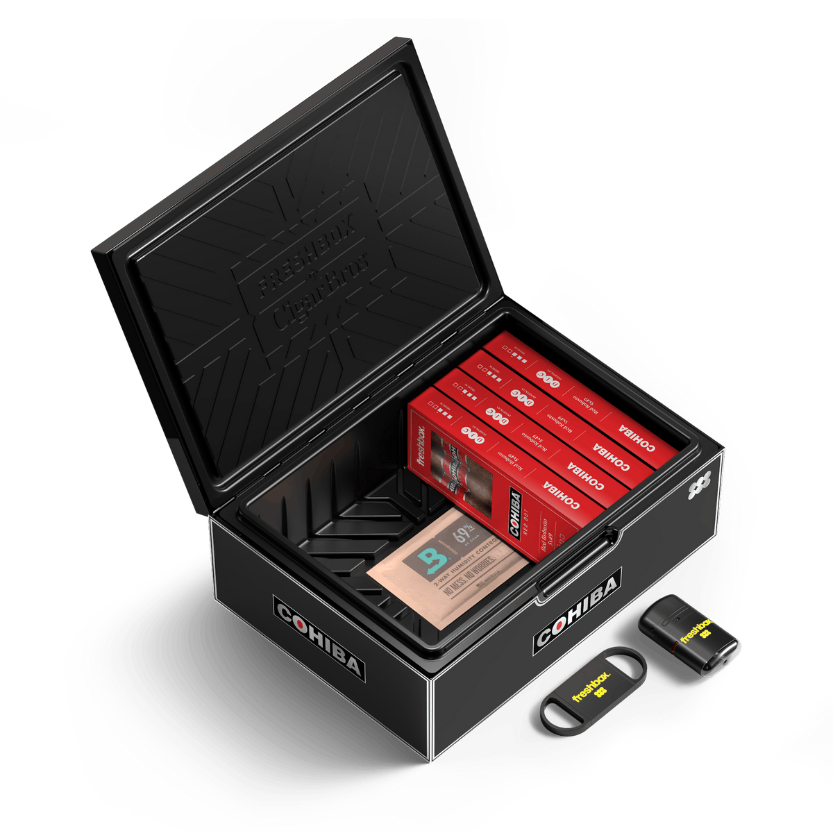 FreshBox™ Cohiba Black Edition Humidor Starter Kit