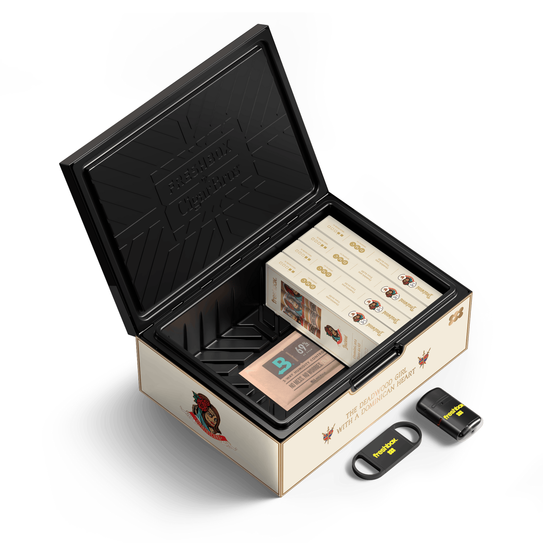 FreshBox™ Deadwood Dominicana Edition Humidor Starter Kit