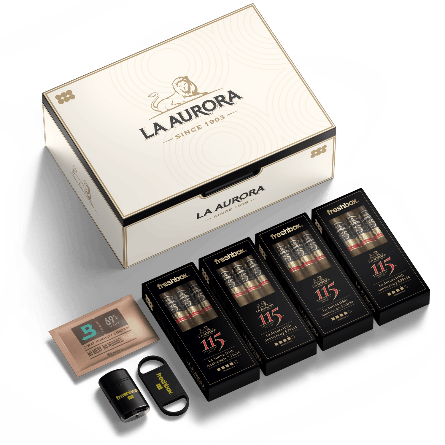 FreshBox™ La Aurora Edition Humidor Starter Kit