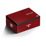FreshBox Modular Magnetic Humidor – Crimson Steel | Stackable | Pod-Based Cigar Storage