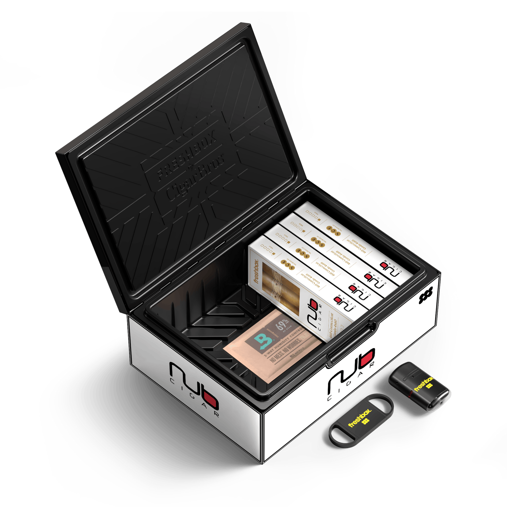 FreshBox™ Nub Cigar Edition Humidor Starter Kit