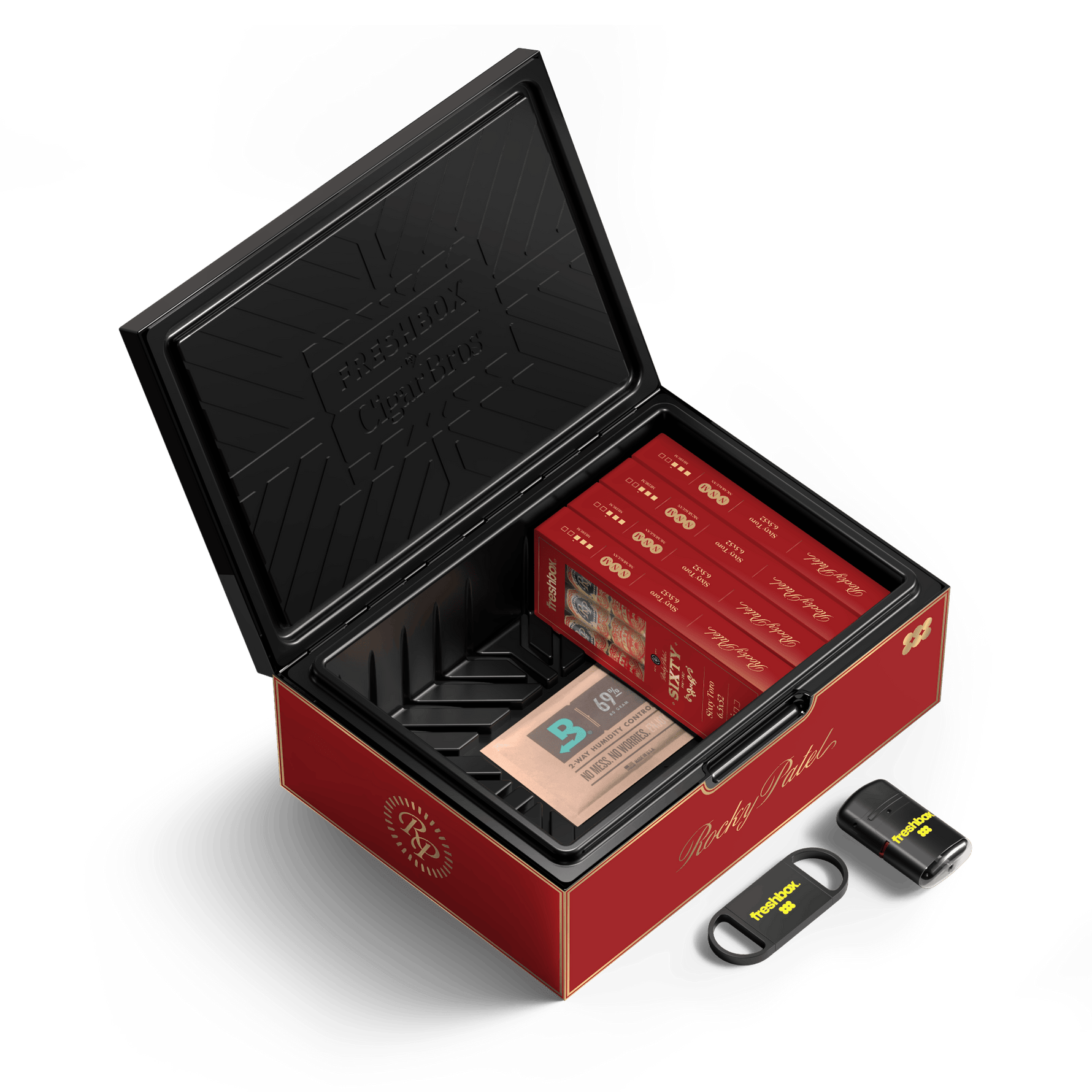 FreshBox™ Rocky Patel Sixty Edition Humidor Starter Kit