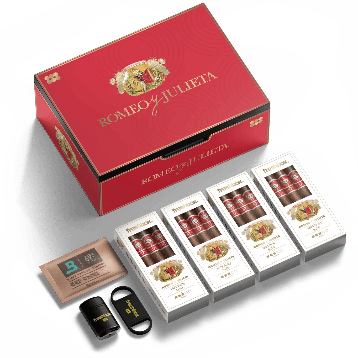 FreshBox™ Romeo y Julieta 1875 Edition Humidor Starter Kit