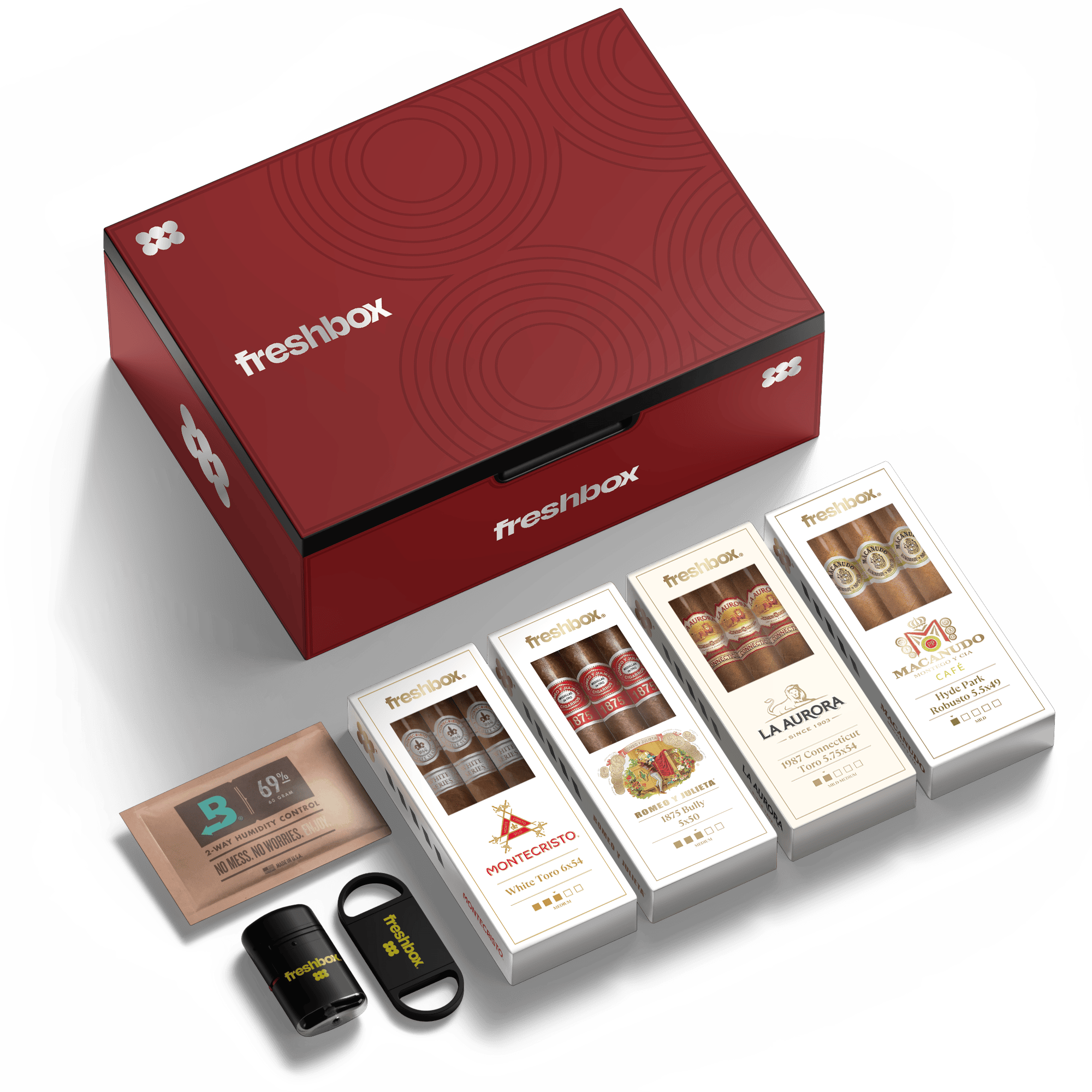 FreshBox Starter Kit in Crimson Steel colorway