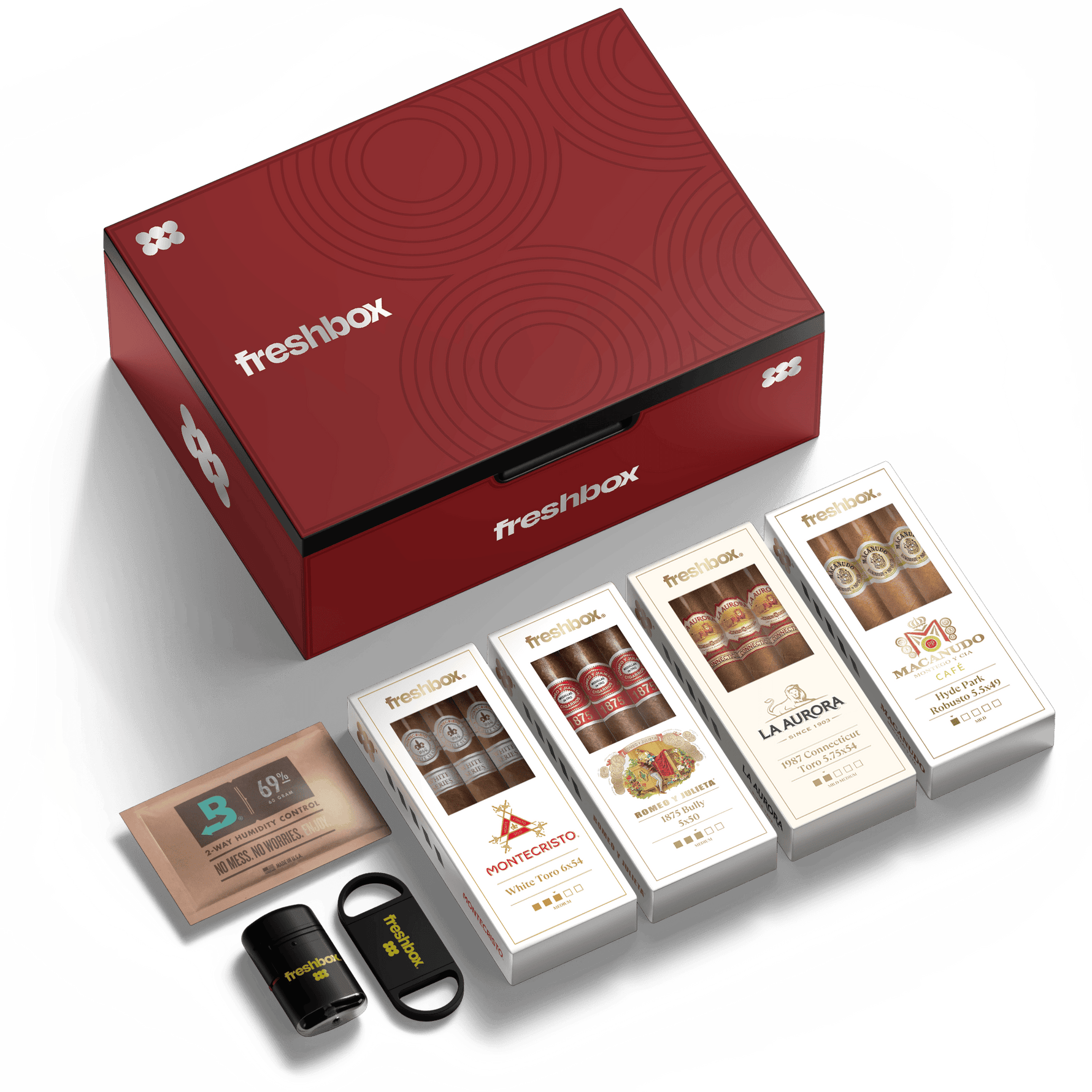 FreshBox Starter Pack Classic / Timeless Brands / Mild / Easy / Smooth / Crimson Steel