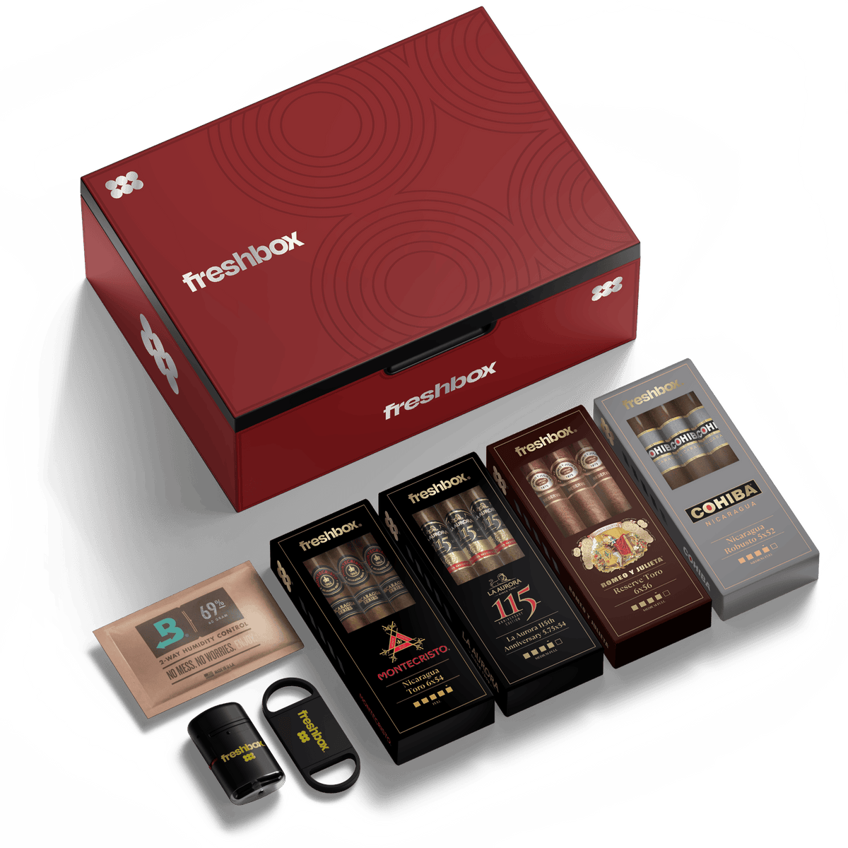 FreshBox Starter Pack Classic / Timeless Brands / Rich / Bold / Complex / Crimson Steel