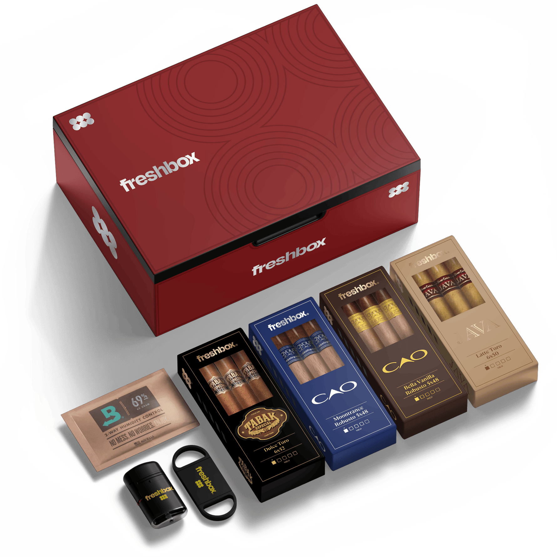 FreshBox Starter Pack Crimson Steel / Classic / Timeless Brands / Sweet / Aromatic