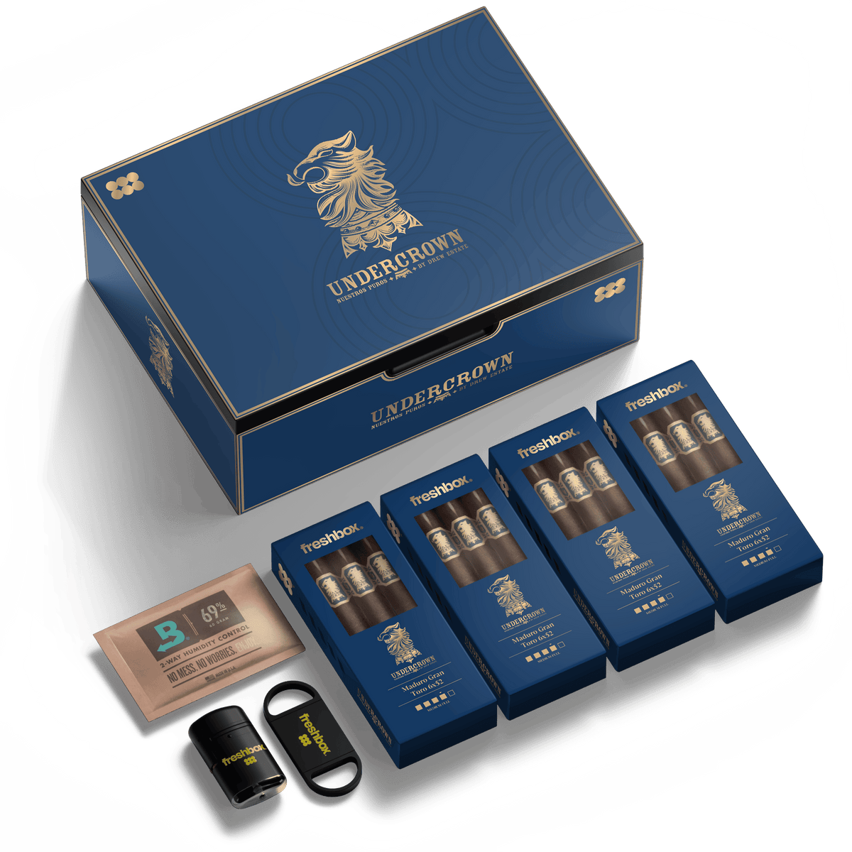 FreshBox™ Undercrown Edition Humidor Starter Kit