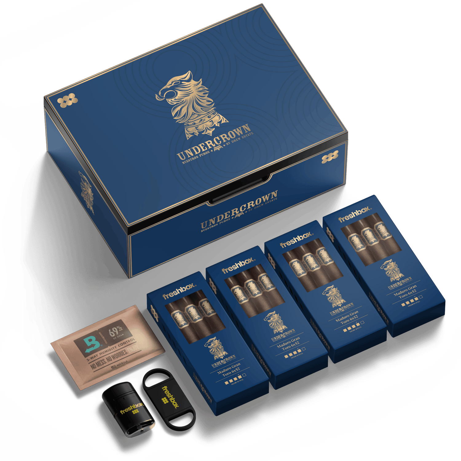 FreshBox™ Undercrown Edition Humidor Starter Kit