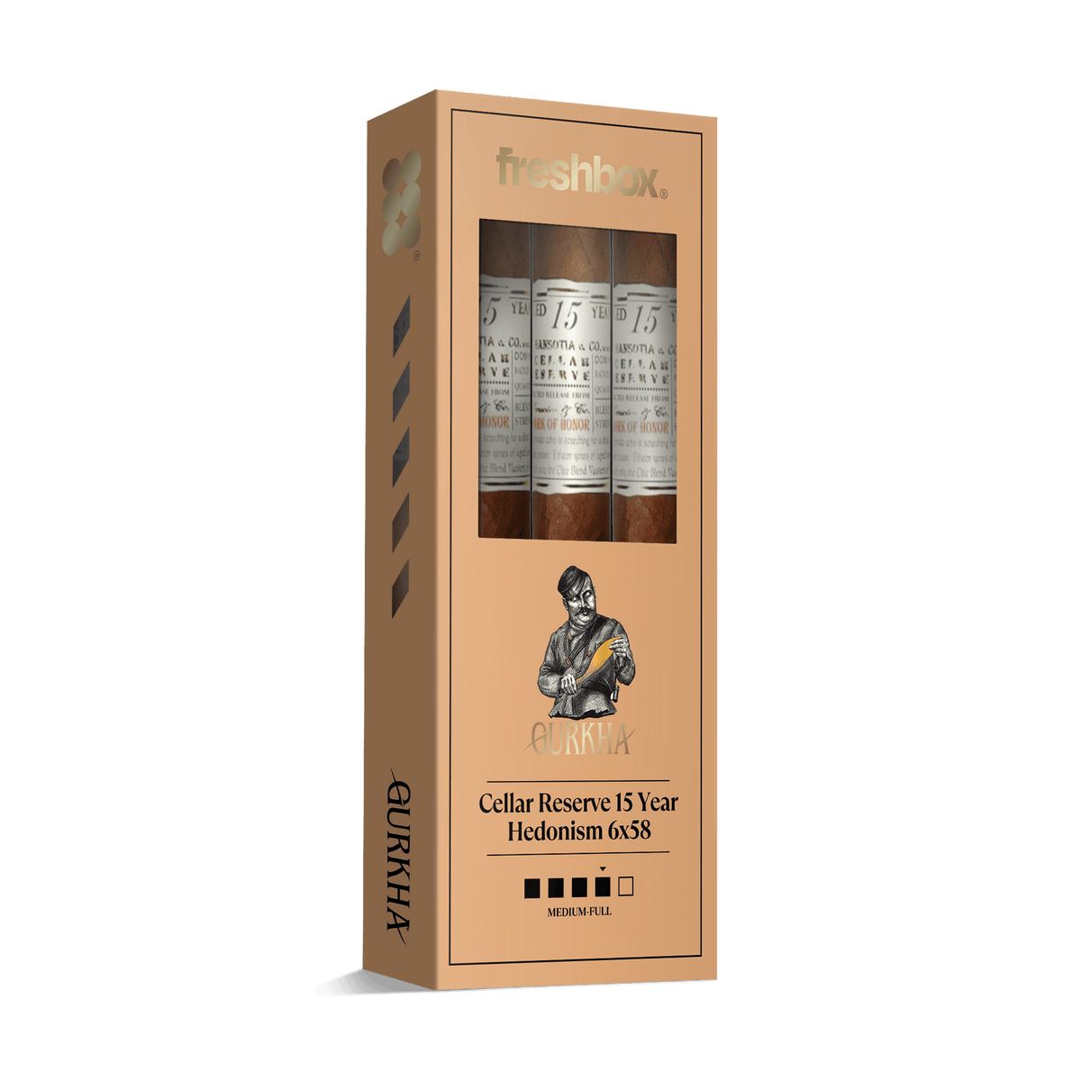 Gurkha Cellar Reserve 15 Year Hedonism 6x58 FreshBox | 3-Pack