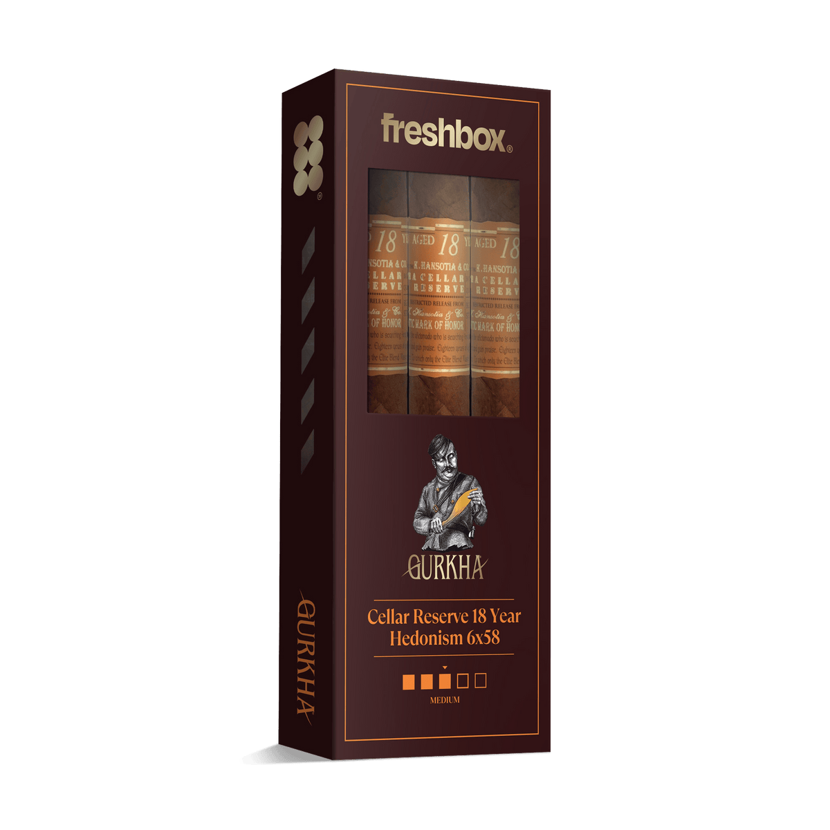 Gurkha Cellar Reserve 18 Year Hedonism 6x58 FreshBox | 3-Pack
