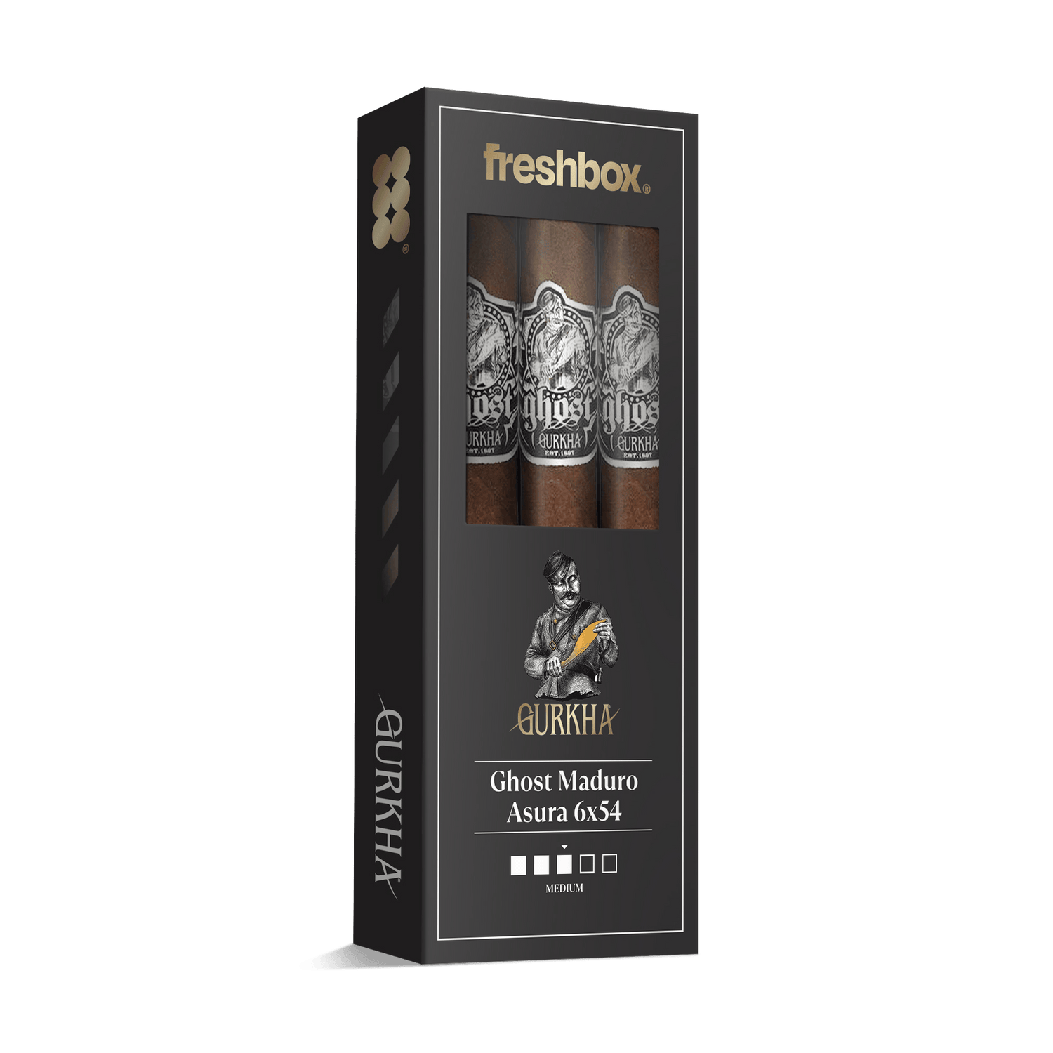 Gurkha Ghost Maduro Asura 6x54 FreshBox | 3-Pack