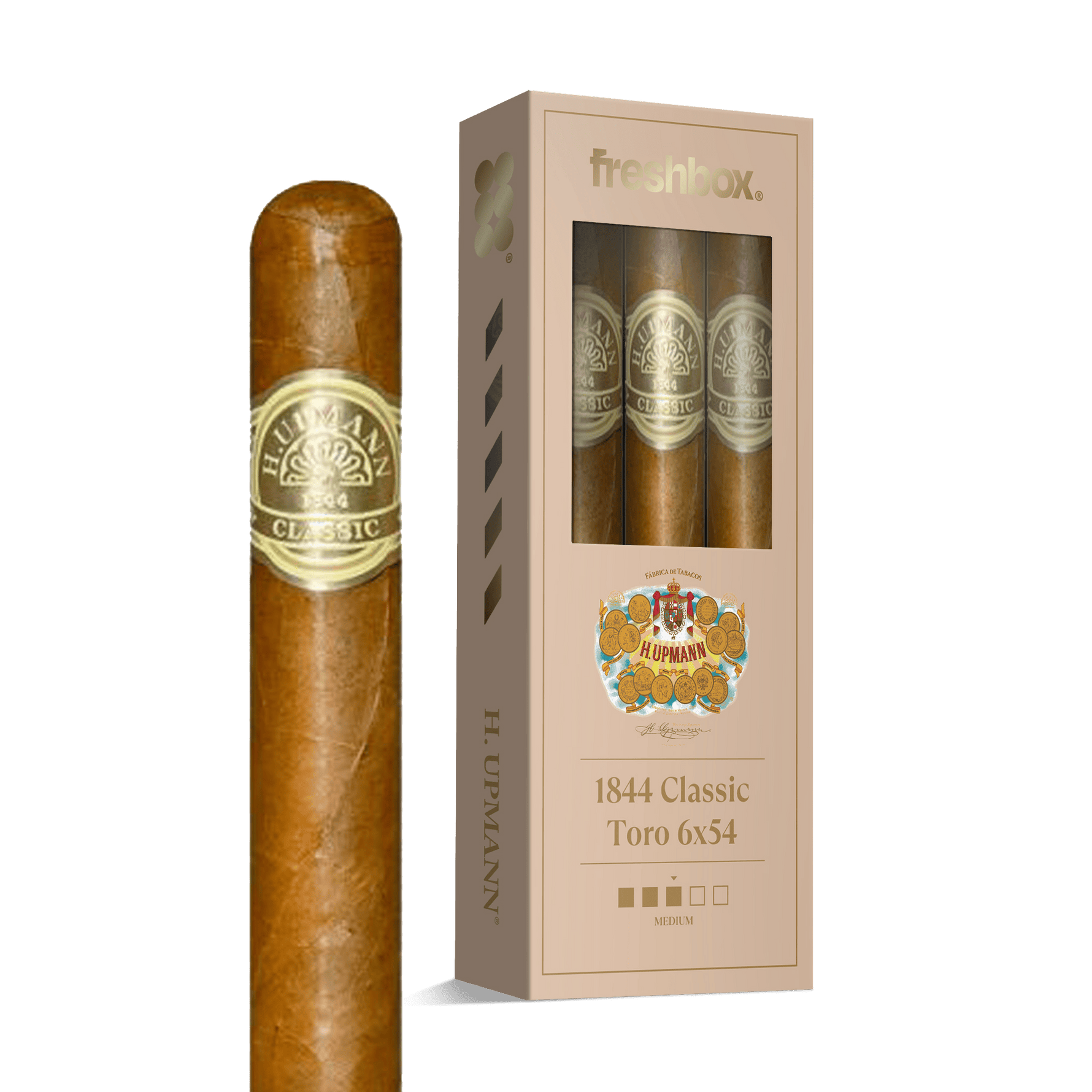 H Upmann 1844 Classic Toro 6x54 FreshBox | 3-Pack