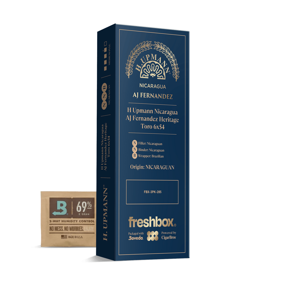 H Upmann Nicaragua AJ Fernandez Heritage 6x54 FreshBox | 3-Pack
