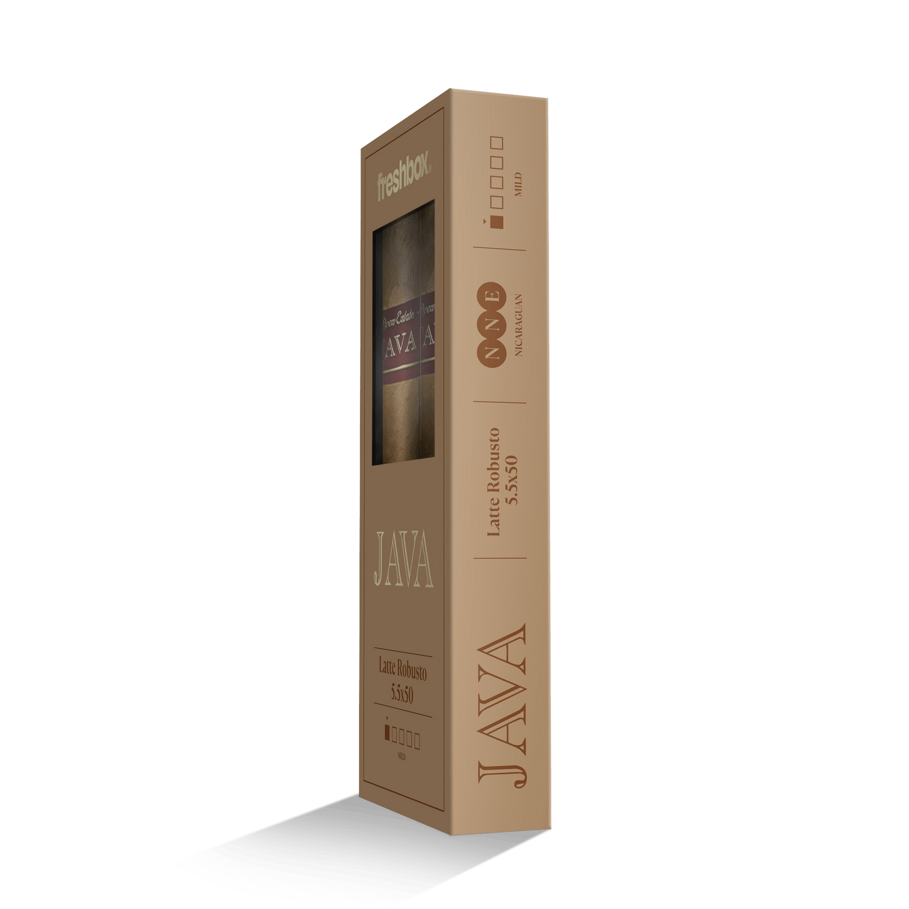 Java Latte Robusto 5.5x50 FreshBox | 3-Pack