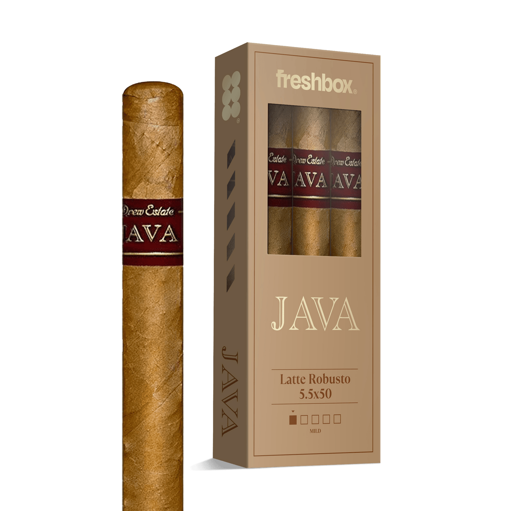 Java Latte Robusto 5.5x50 FreshBox | 3-Pack
