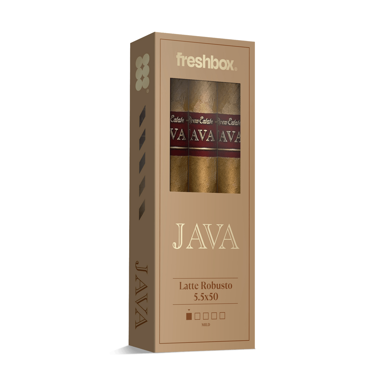 Java Latte Robusto 5.5x50 FreshBox | 3-Pack