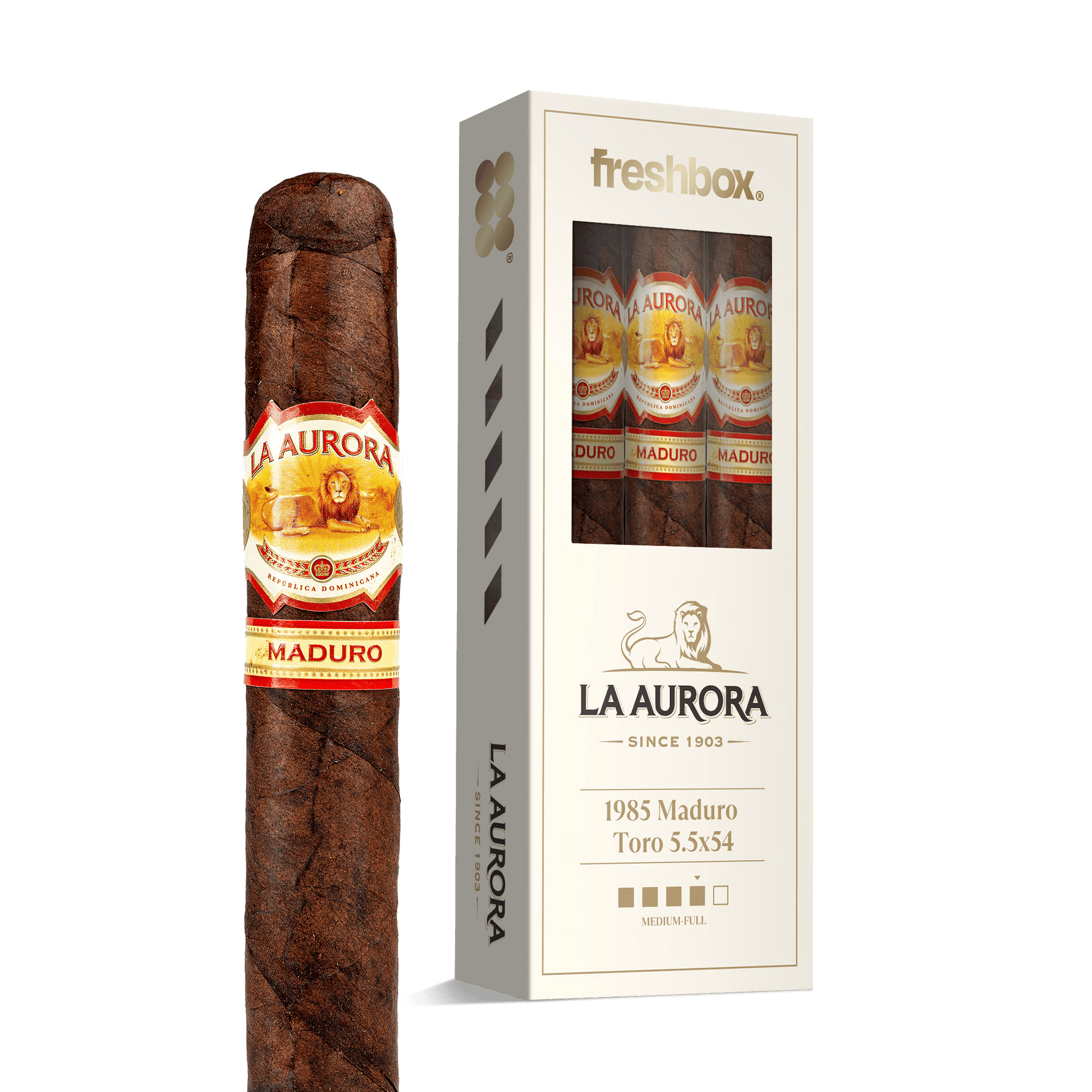 La Aurora 1985 Maudro Toro 5.5x54 FreshBox | 3-Pack