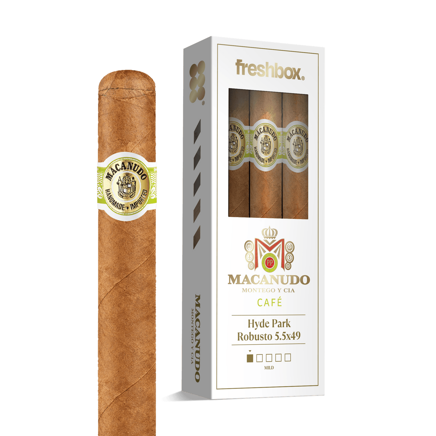 Macanudo Hyde Park 5.5x49 FreshBox | 3-Pack