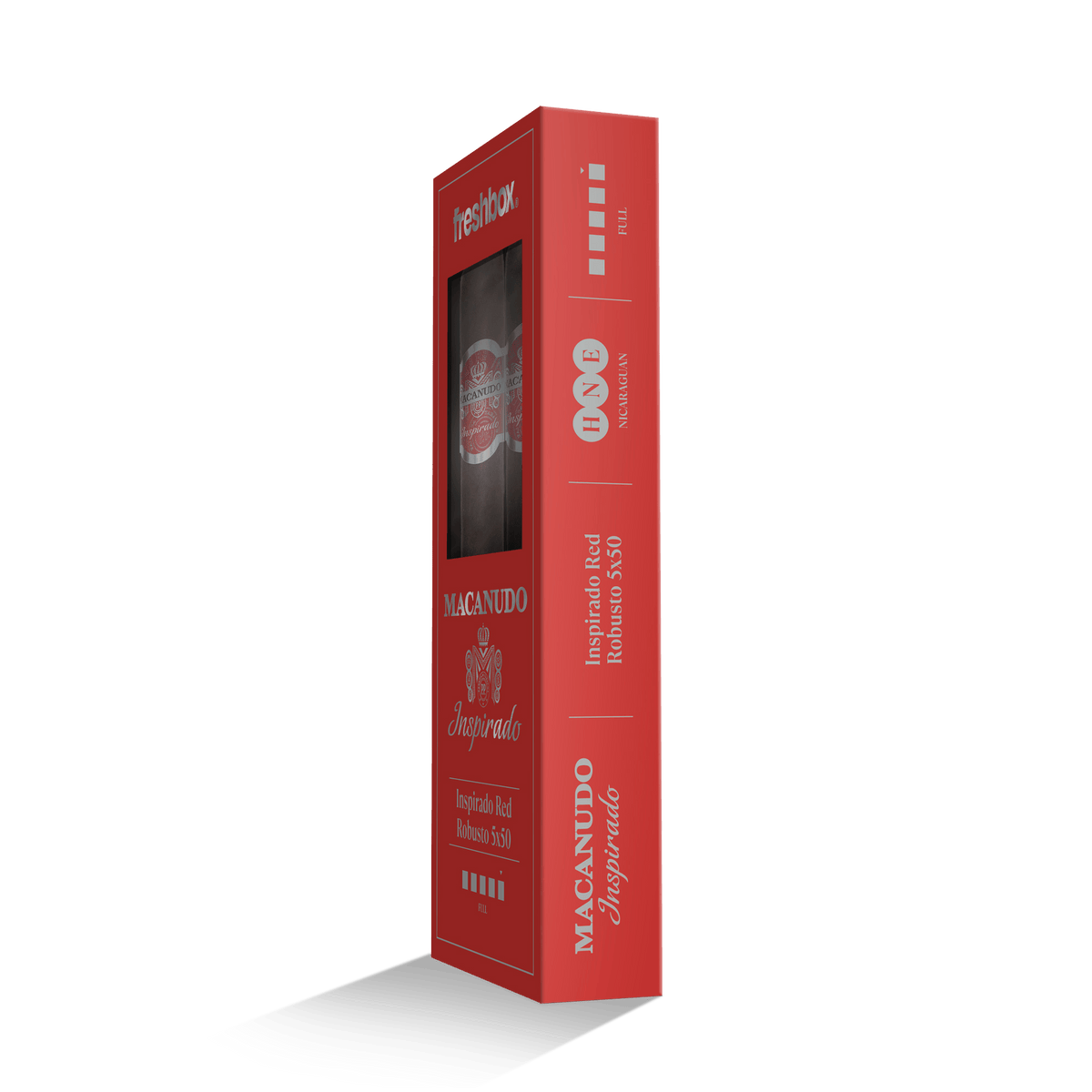 Macanudo Inspirado Red Robusto 5x50 FreshBox | 3-Pack