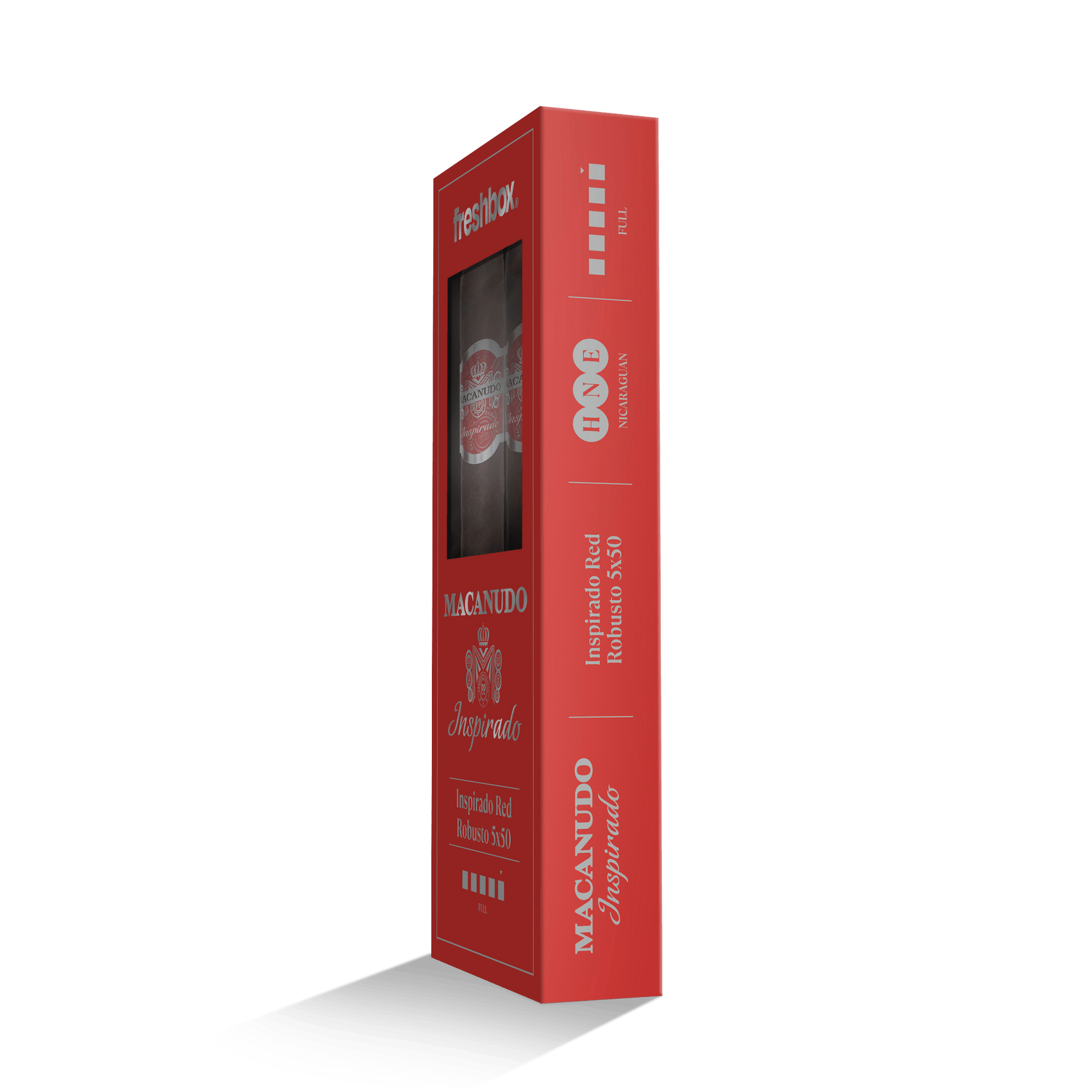 Macanudo Inspirado Red Robusto 5x50 FreshBox | 3-Pack