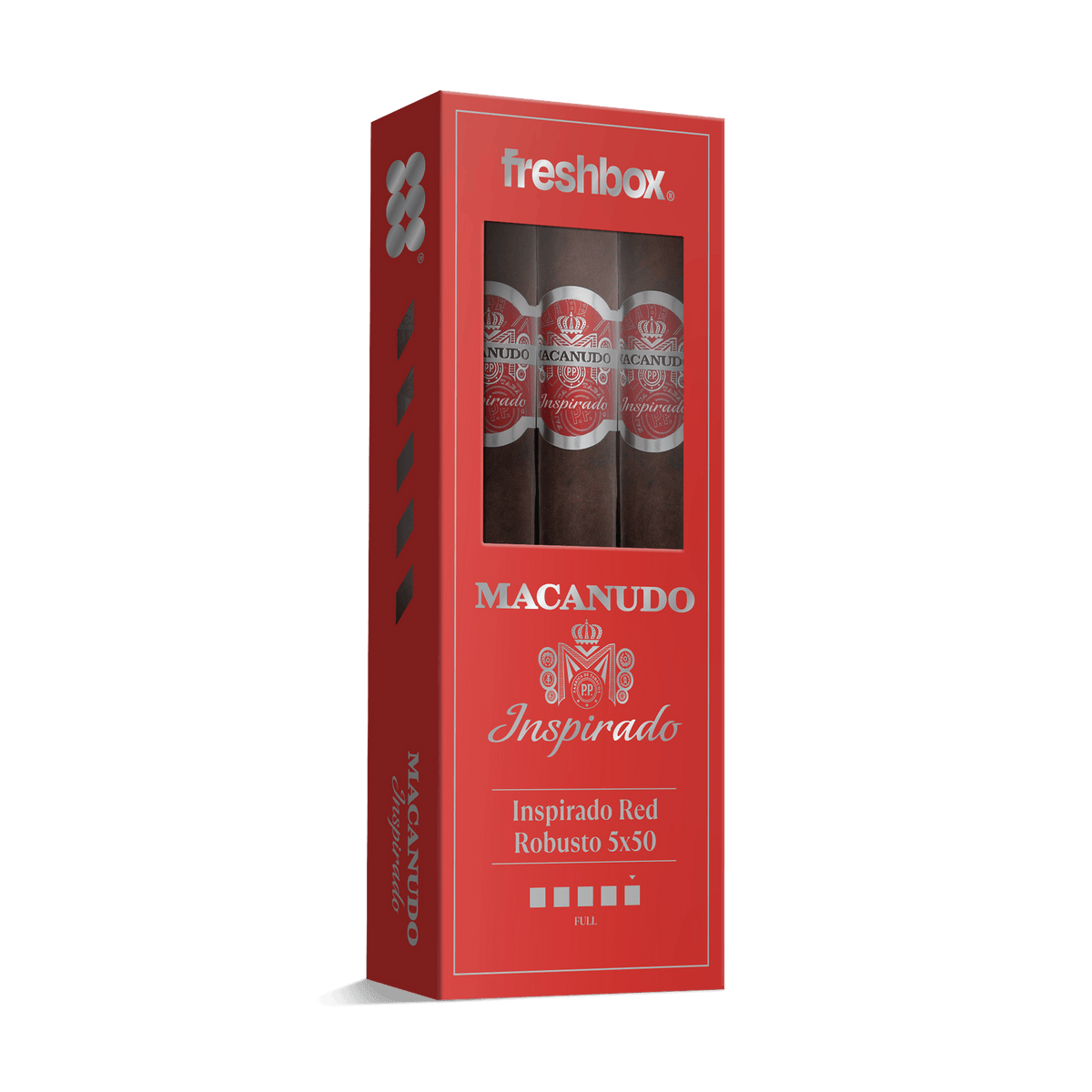 Macanudo Inspirado Red Robusto 5x50 FreshBox | 3-Pack