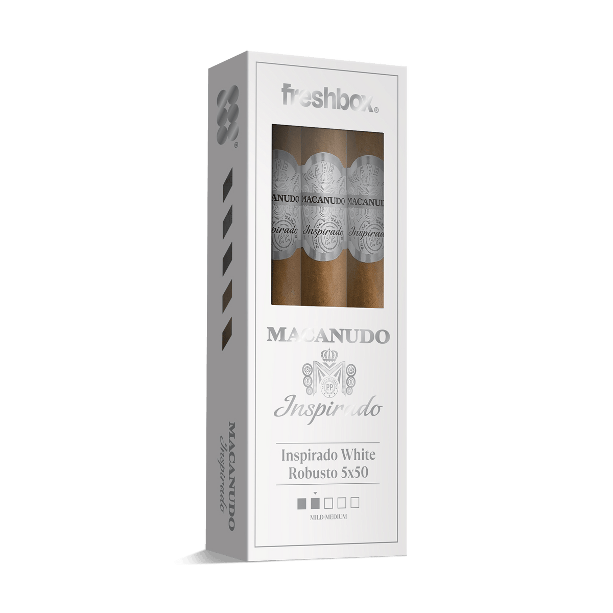 Macanudo Inspirado White Robusto 5x50 FreshBox | 3-Pack
