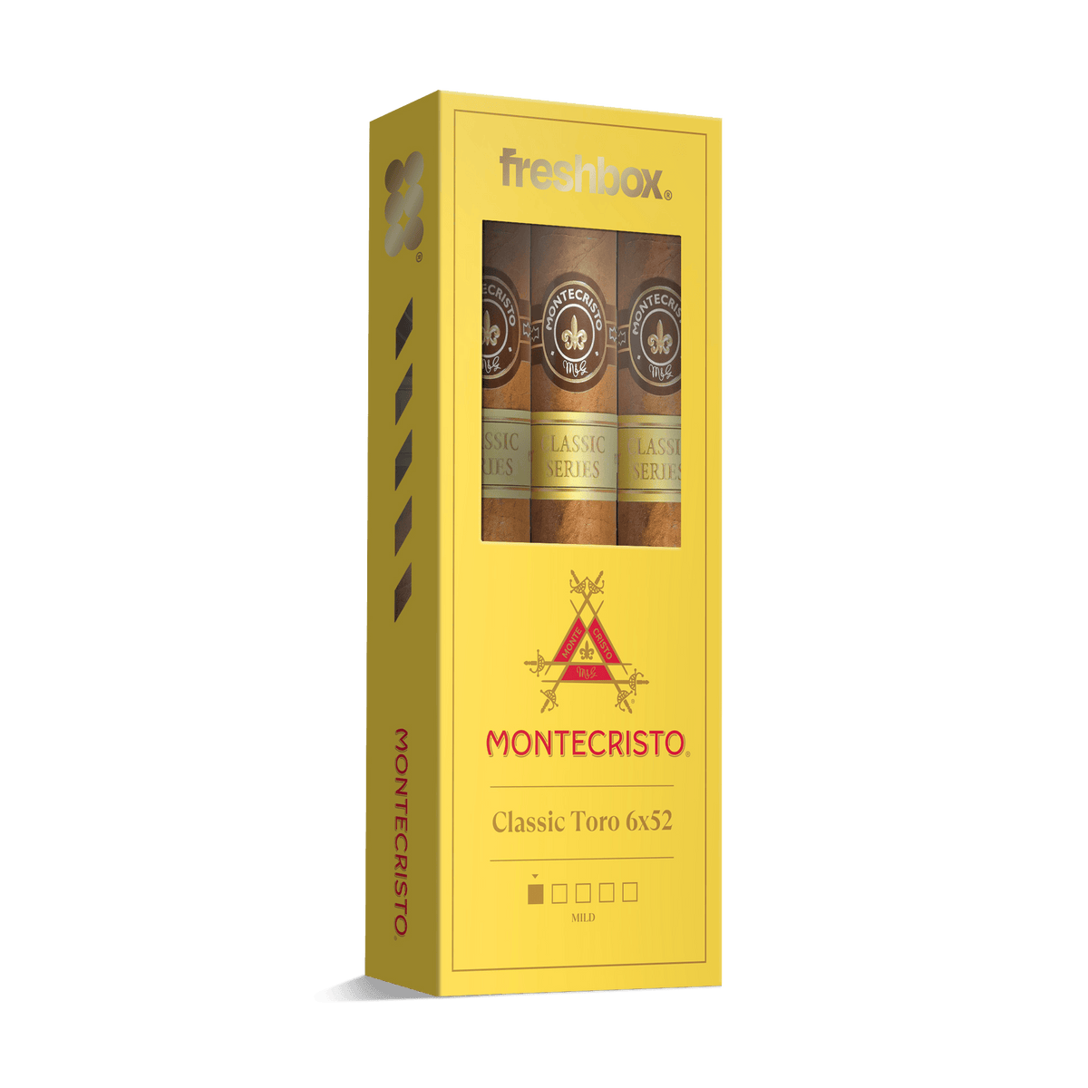 Monte Cristo Classic Toro 6x52 FreshBox | 3-Pack