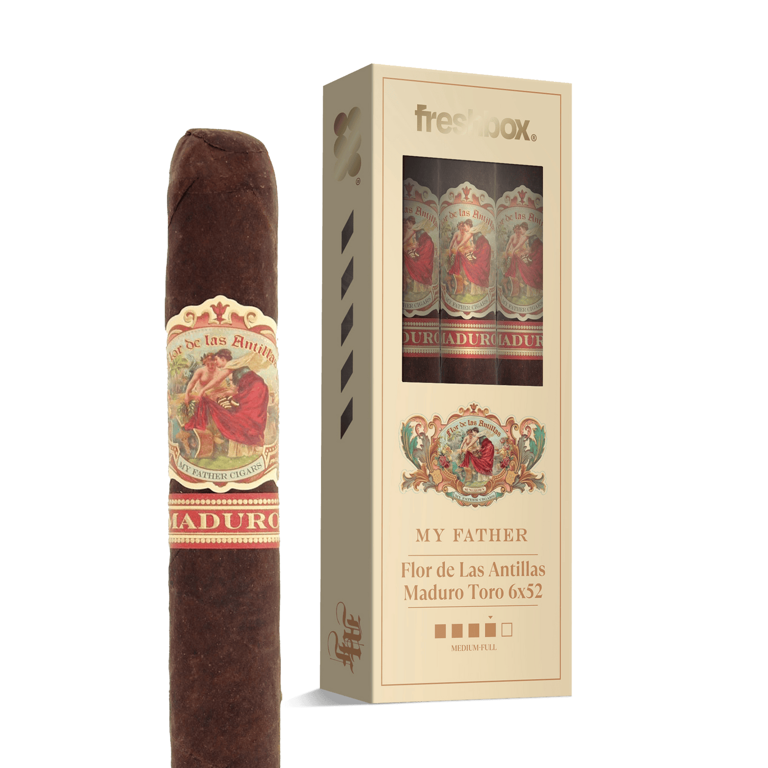 My Father Flor de Las Antillas Maduro Toro 6x52 FreshBox | 3-Pack