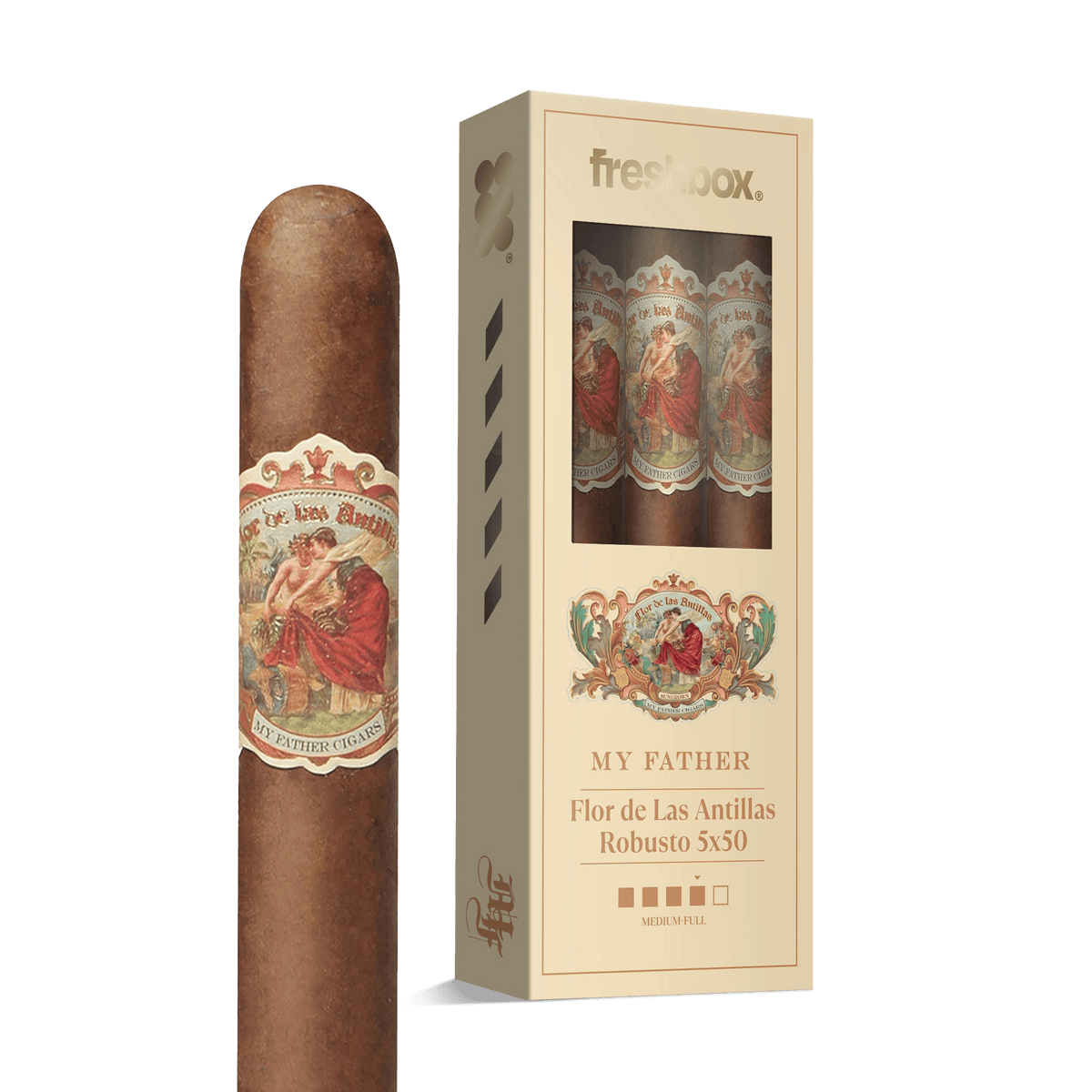 My Father Flor De Las Antillas Robusto 5x50 FreshBox | 3-Pack