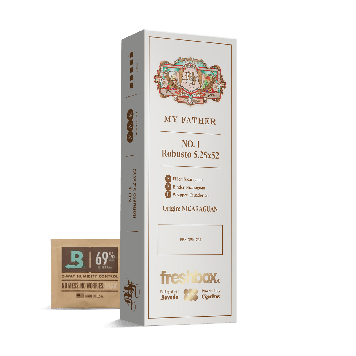 My Father NO. 1 Robusto 5.25x52 FreshBox | 3-Pack