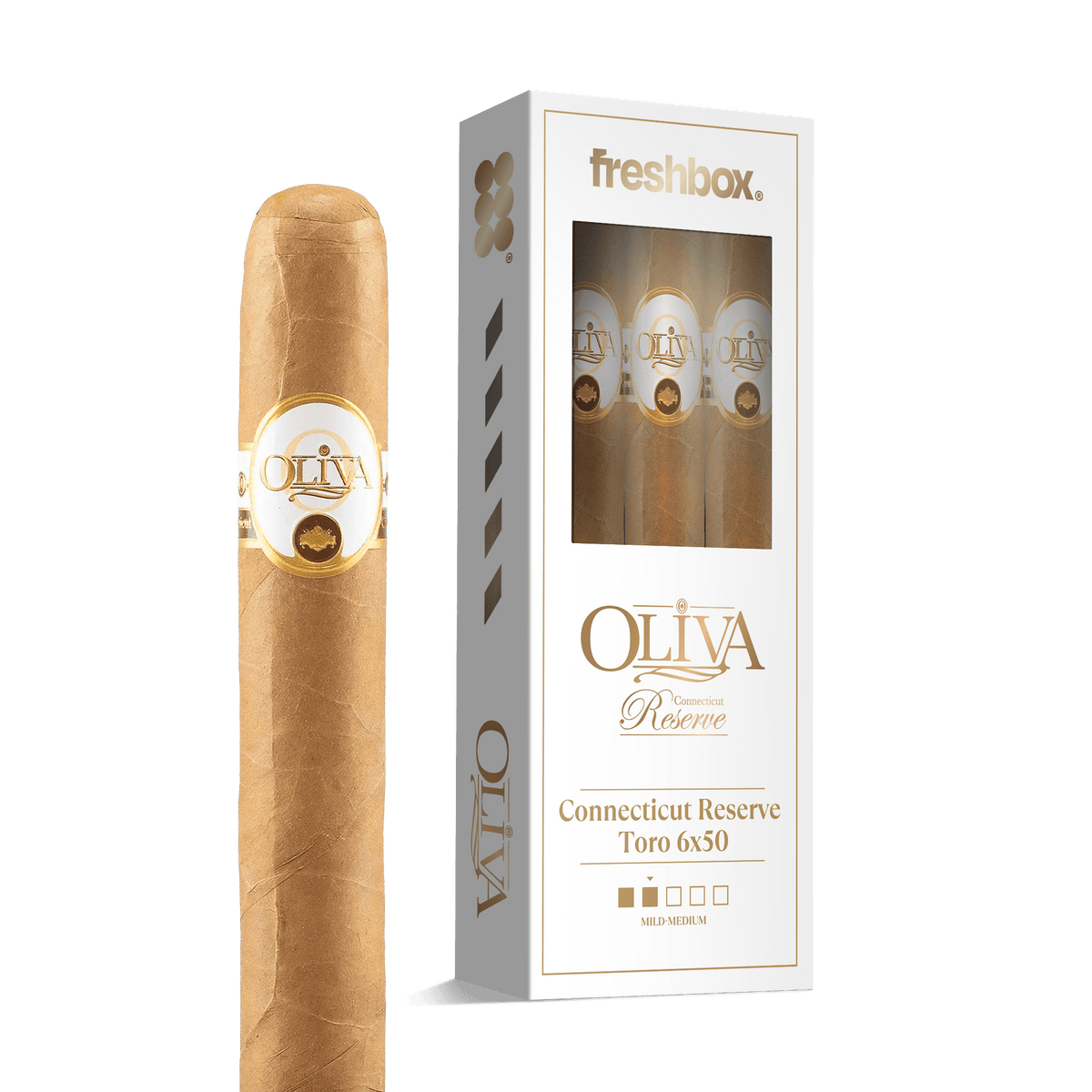 Oliva Connecticut Reserve Toro 6x50 FreshBox | 3-Pack