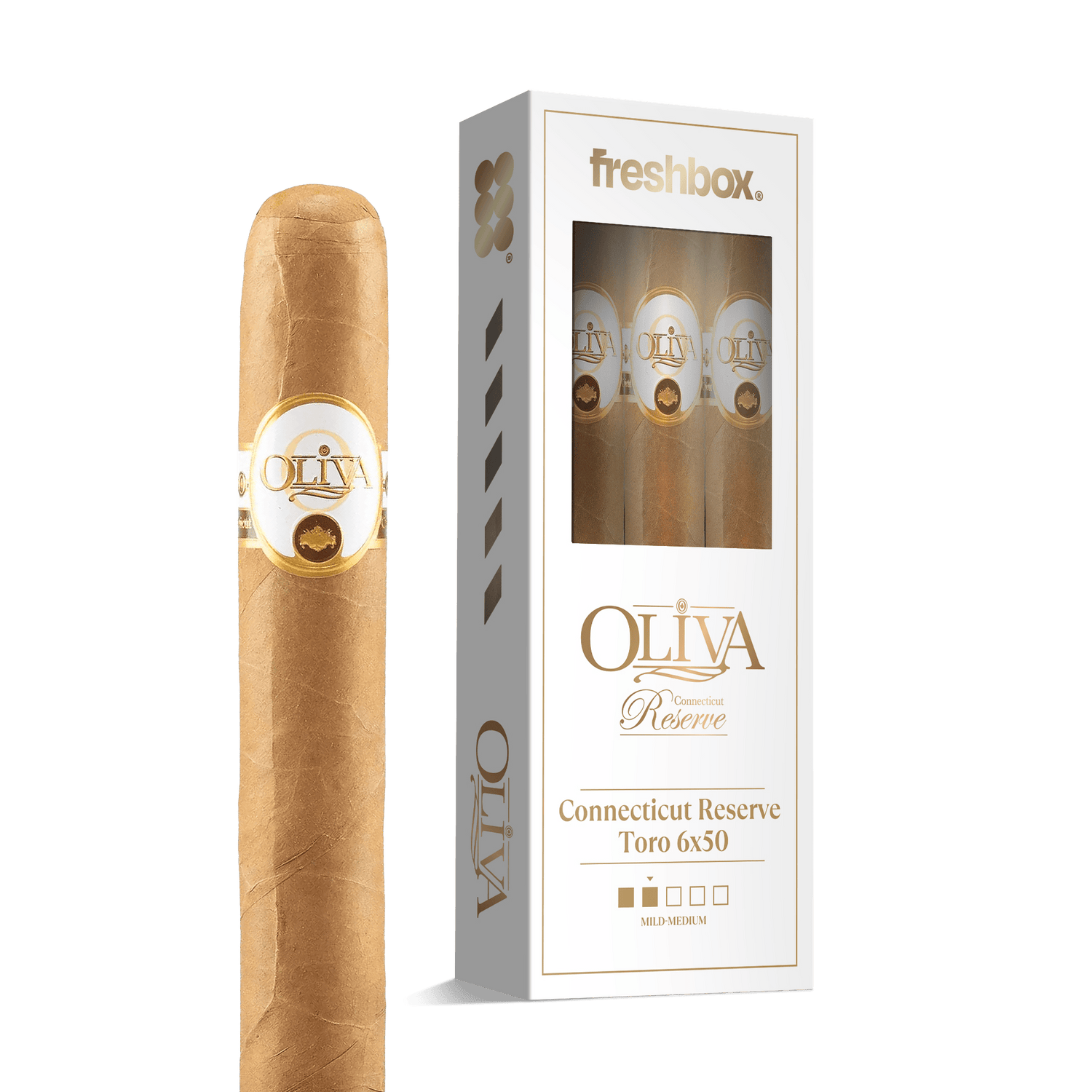 Oliva Connecticut Reserve Toro 6x50 FreshBox | 3-Pack