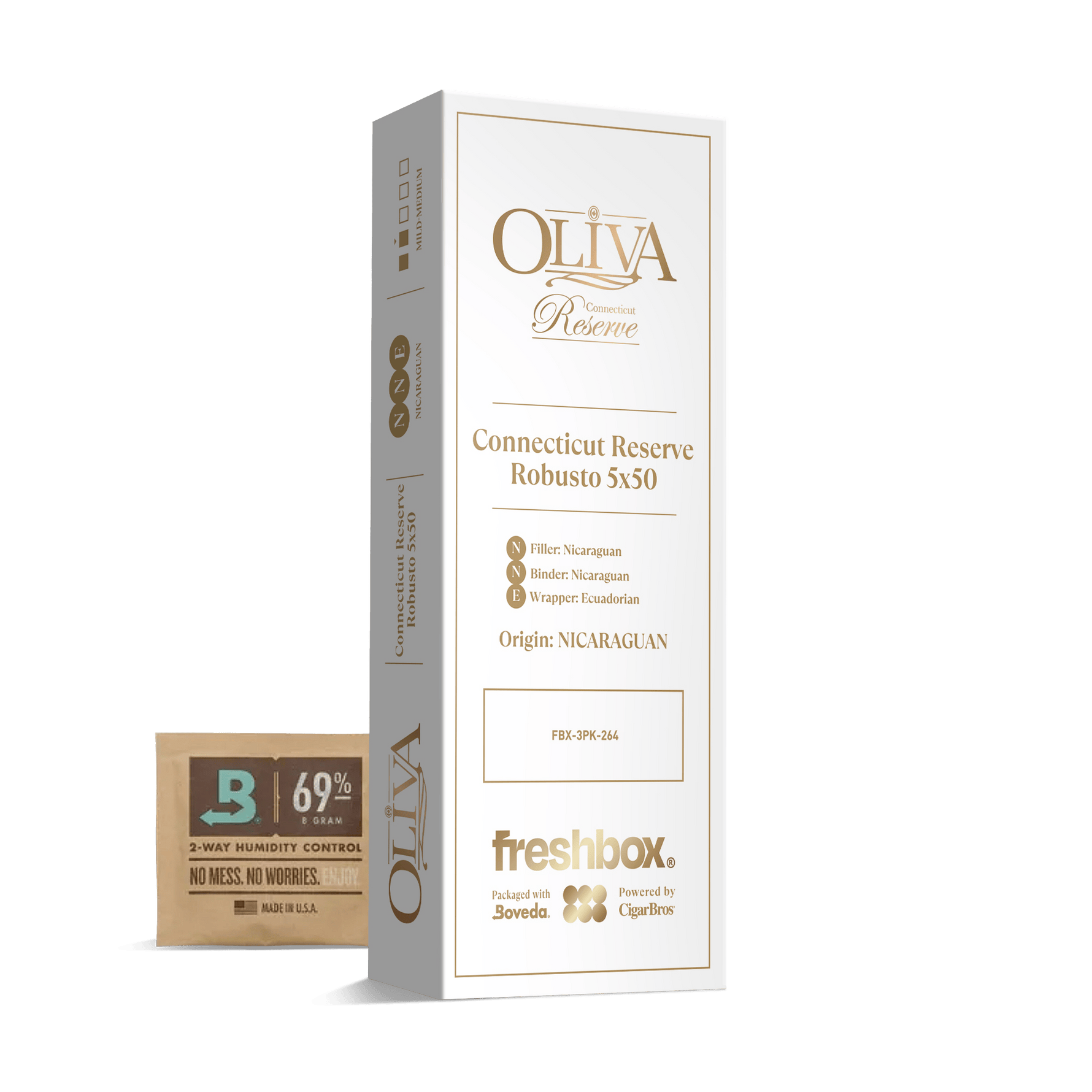 Oliva Connecticut Robusto 5x50 FreshBox | 3-Pack
