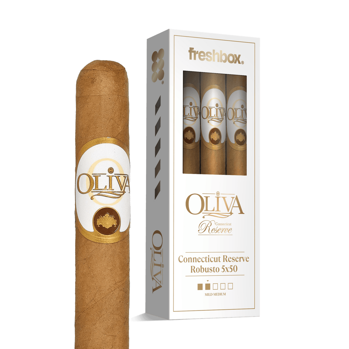 Oliva Connecticut Robusto 5x50 FreshBox | 3-Pack