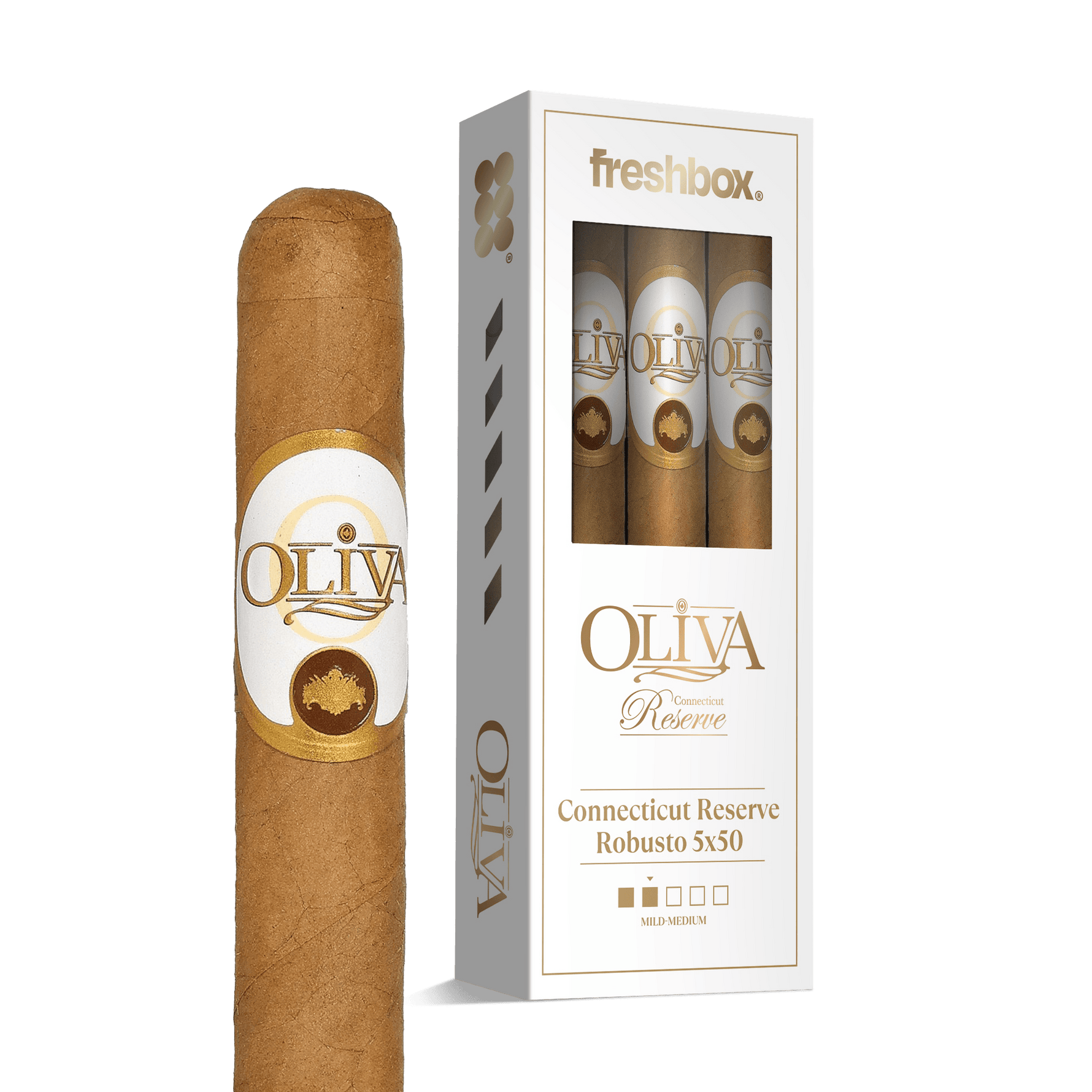 Oliva Connecticut Robusto 5x50 FreshBox | 3-Pack
