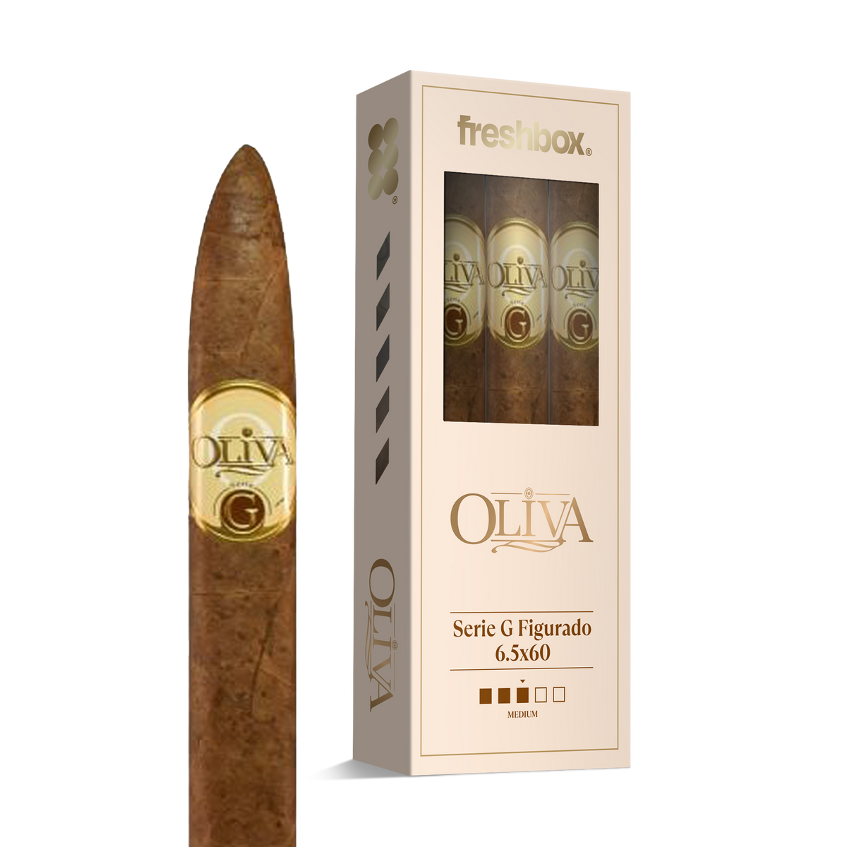 Oliva Serie G Figurado 6.5x60 FreshBox | 3-Pack