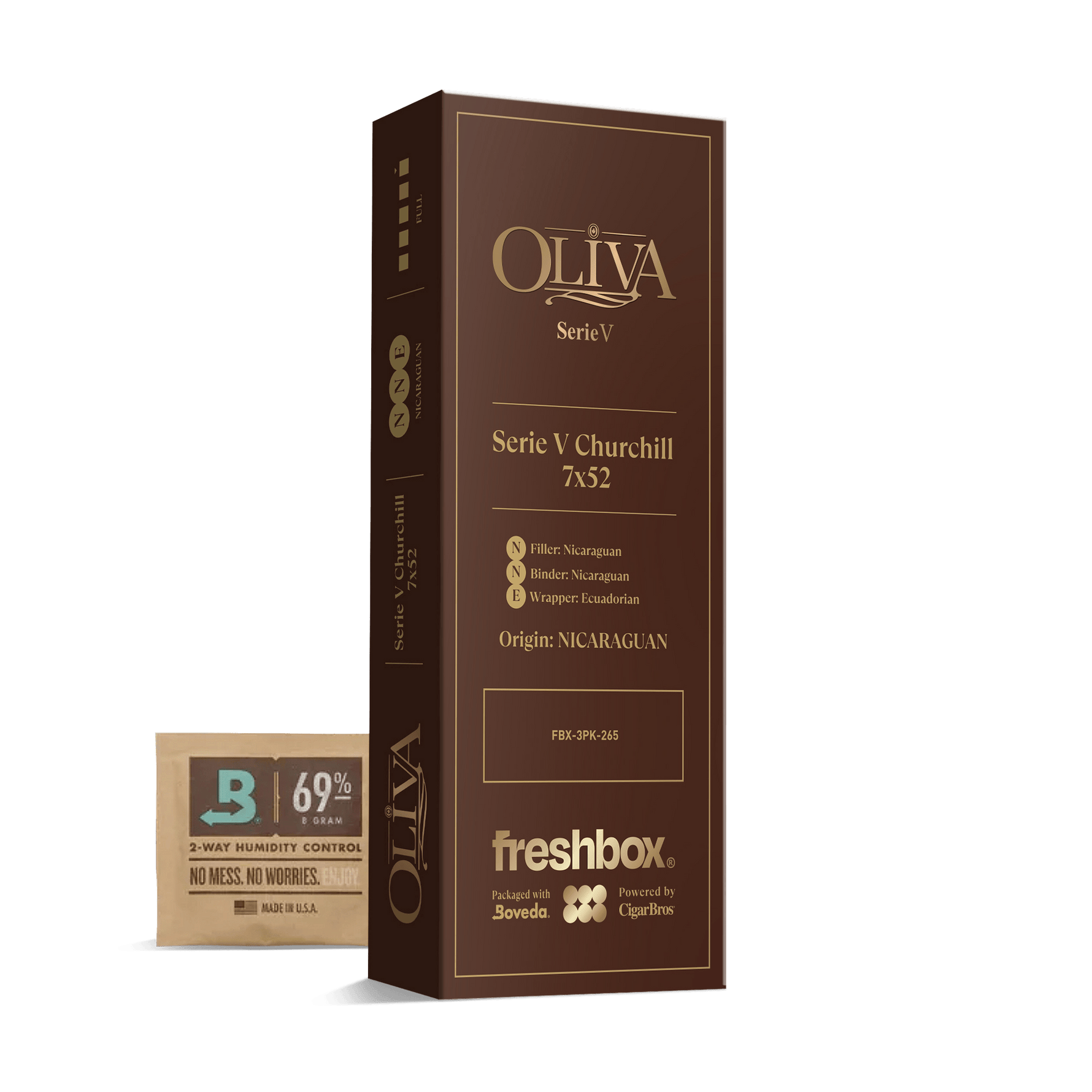 Oliva Serie V Churchill 7x52 FreshBox | 3-Pack