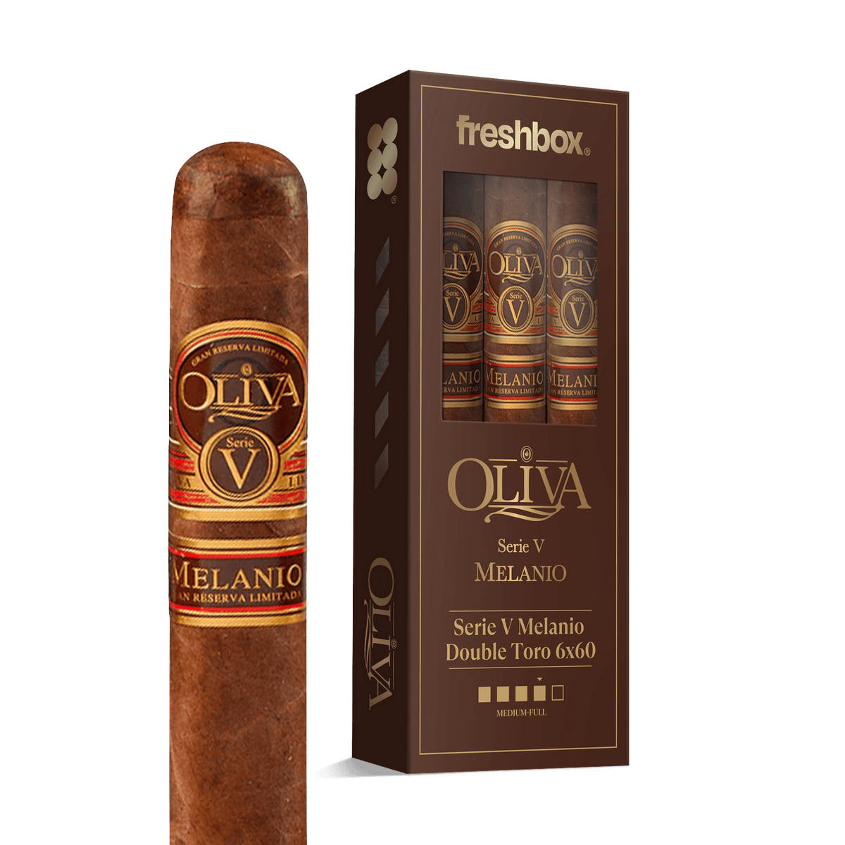 Oliva Serie V Melanio Double Toro 6x60 FreshBox | 3-Pack
