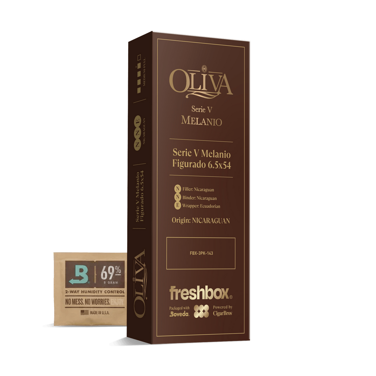 Oliva Serie V Melanio Figurado 6.5x54 FreshBox | 3-Pack