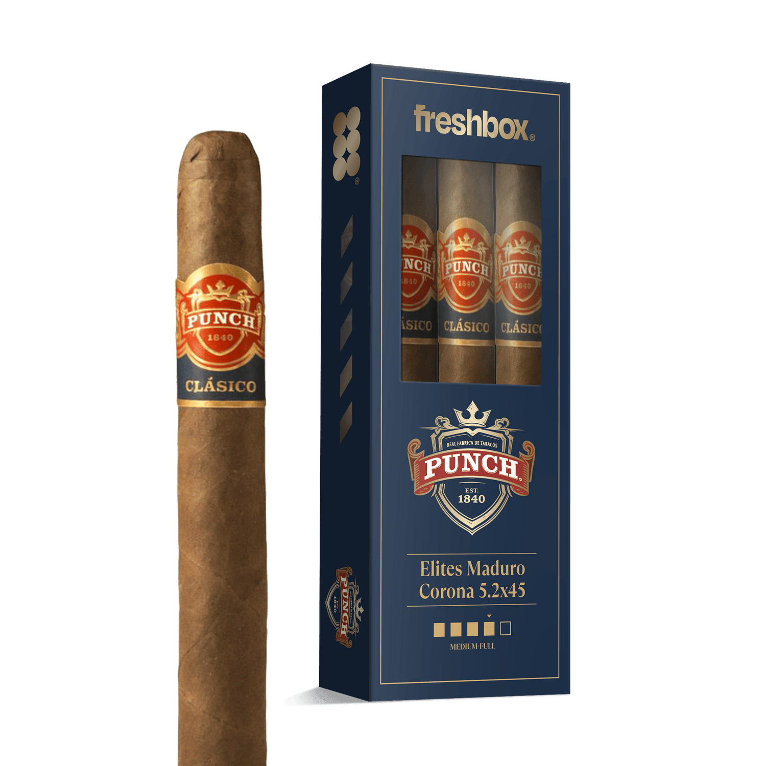 Punch Elites Maduro 5.2x45 FreshBox | 3-Pack