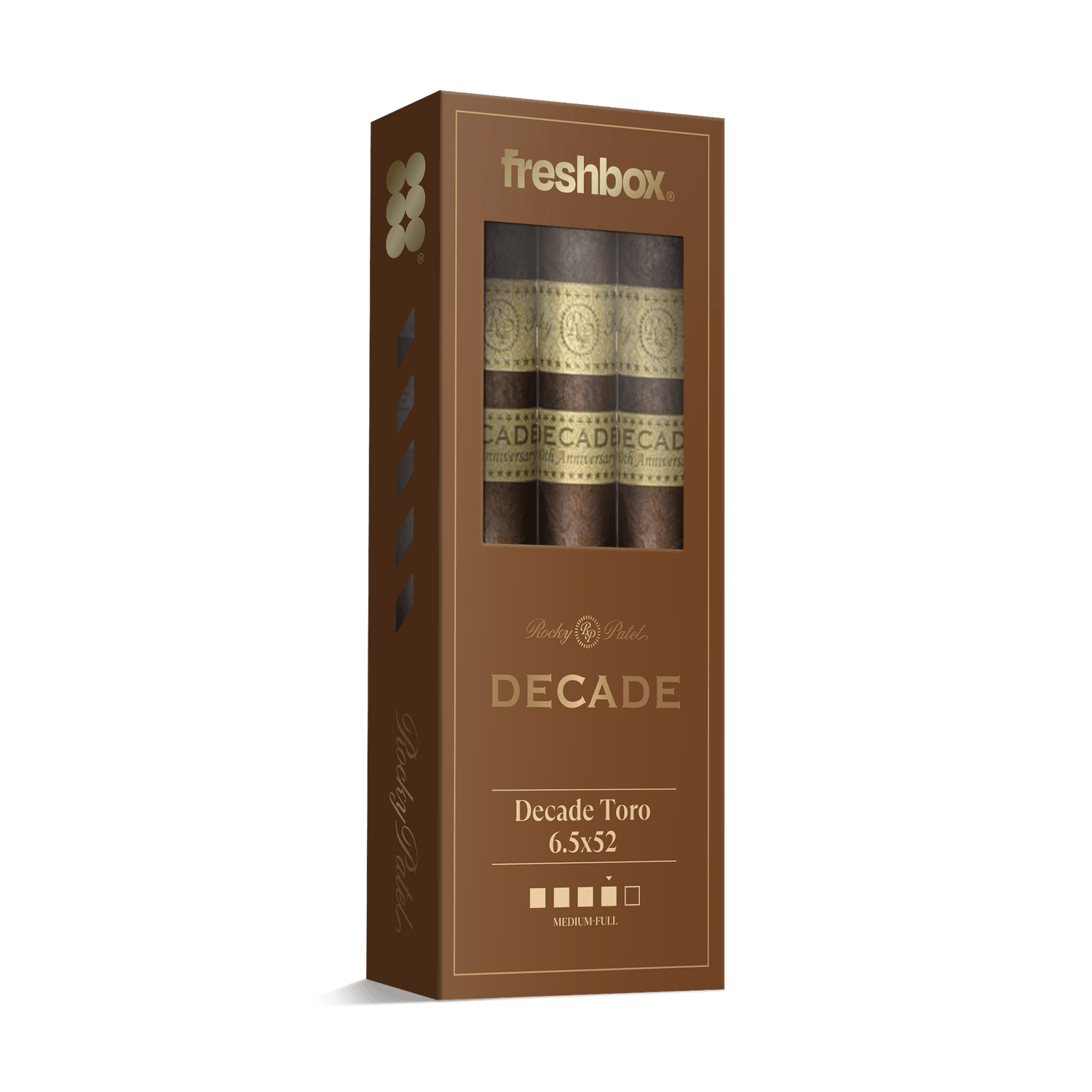 Rocky Patel Decade Toro 6.5x52 FreshBox | 3-Pack