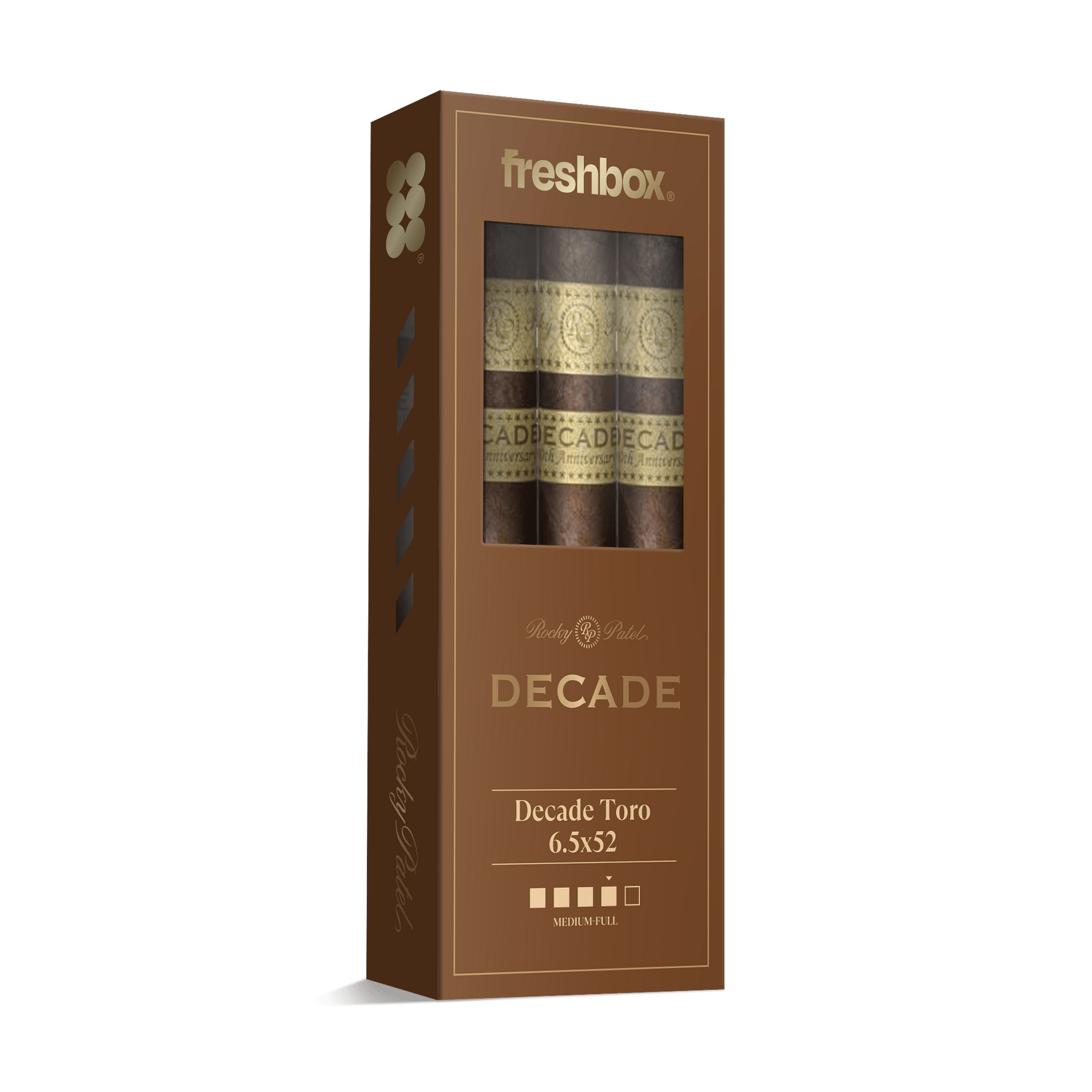 Rocky Patel Decade Toro 6.5x52 FreshBox | 3-Pack