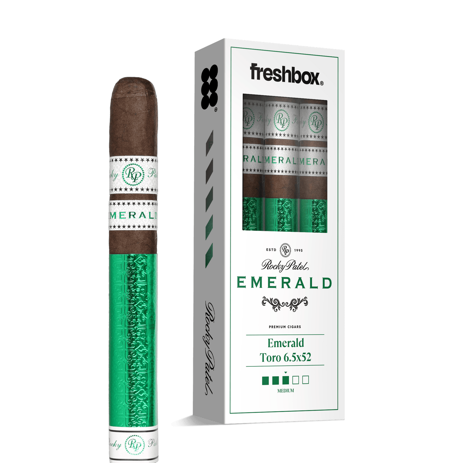 Rocky Patel Emerald Toro 6.5x52 FreshBox | 3-Pack