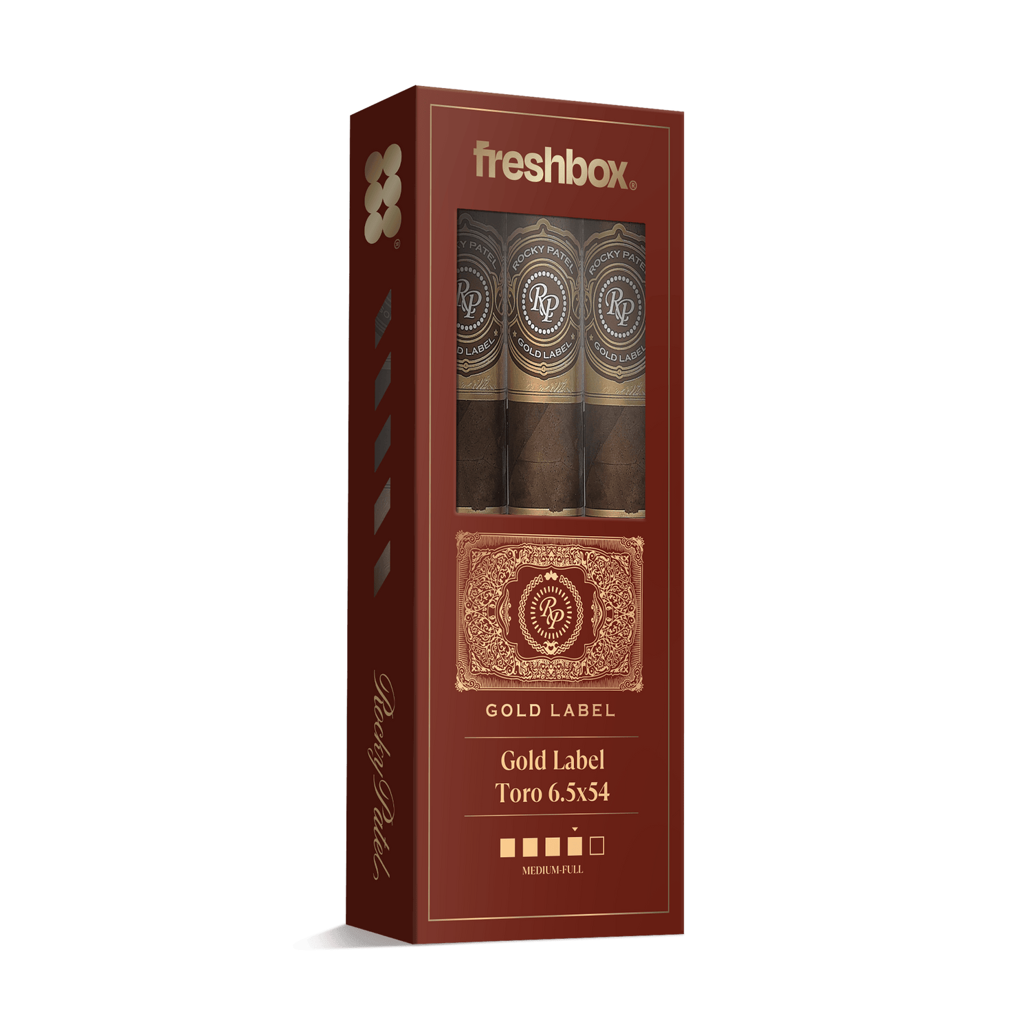 Rocky Patel Gold Label Toro 6.5x54 FreshBox | 3-Pack